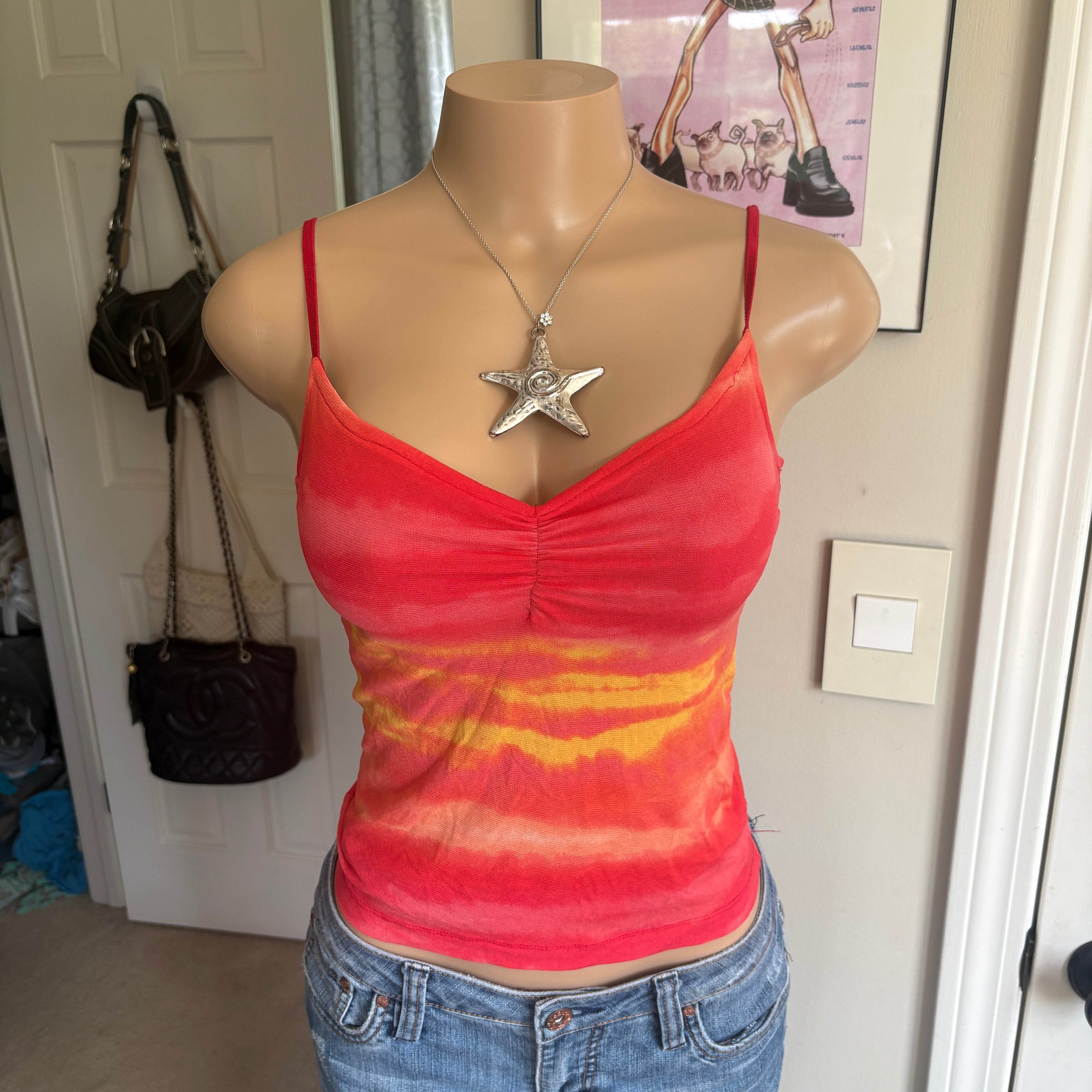 00s Guess tie dye sunset cami (size S)