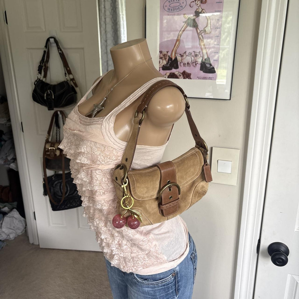 y2k 2000s express blush pink tiered lace ruffle tank top