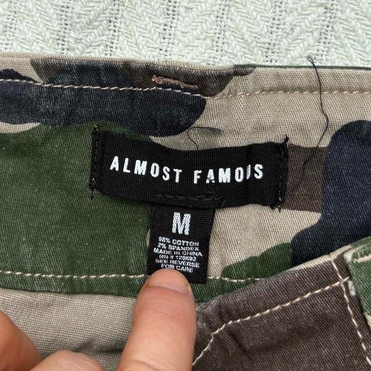 y2k 2000s almost famous camo pleated micro mini skirt