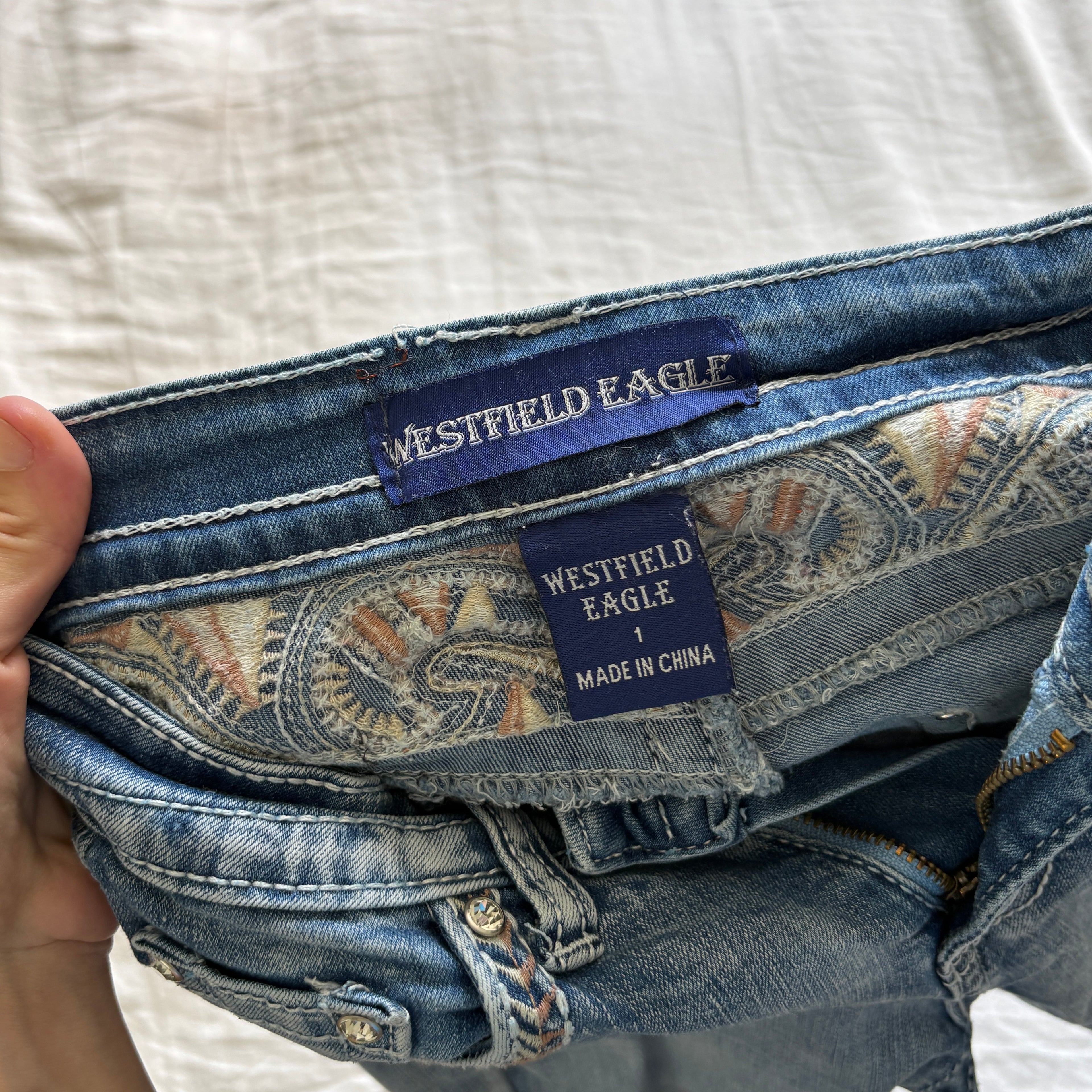00s Westfield Eagle bootcut jeans (size S)