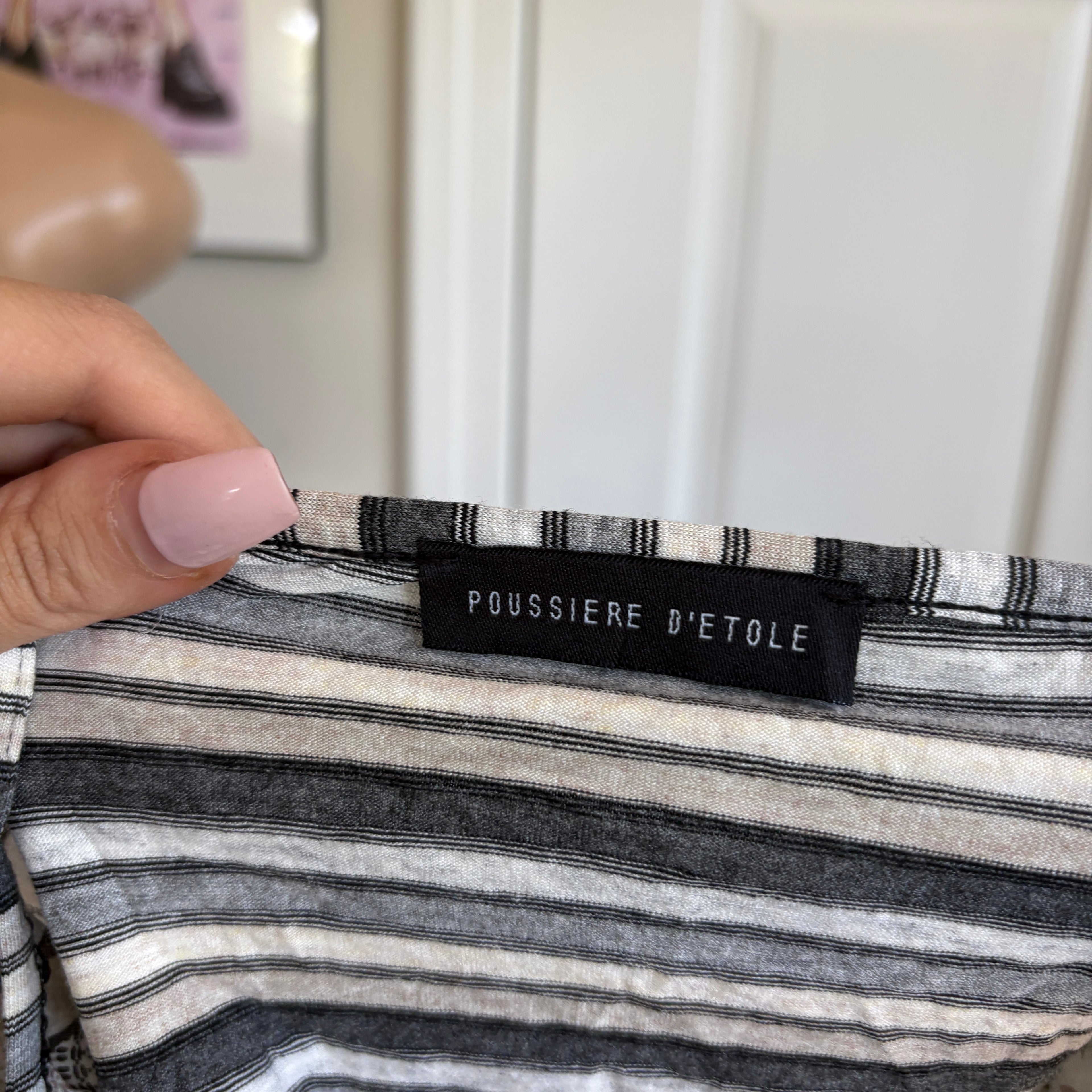 00s black & white patchwork cami (size S/M)