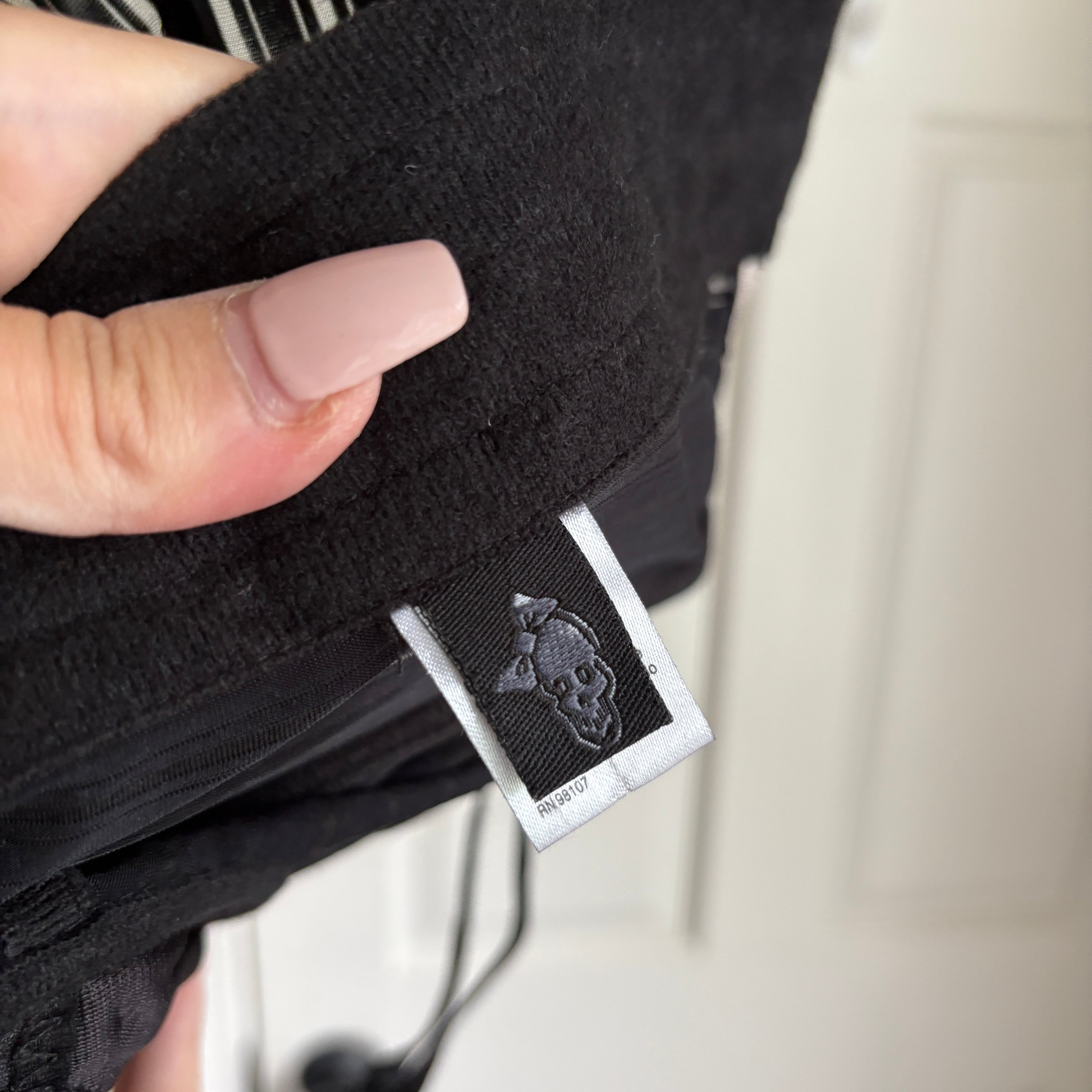 00s black & baby pink corset lingerie top (size 36B)