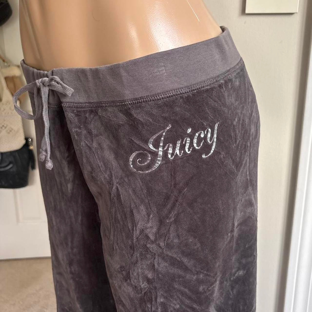 00s Juicy Couture gray velour sweatpants (size L)