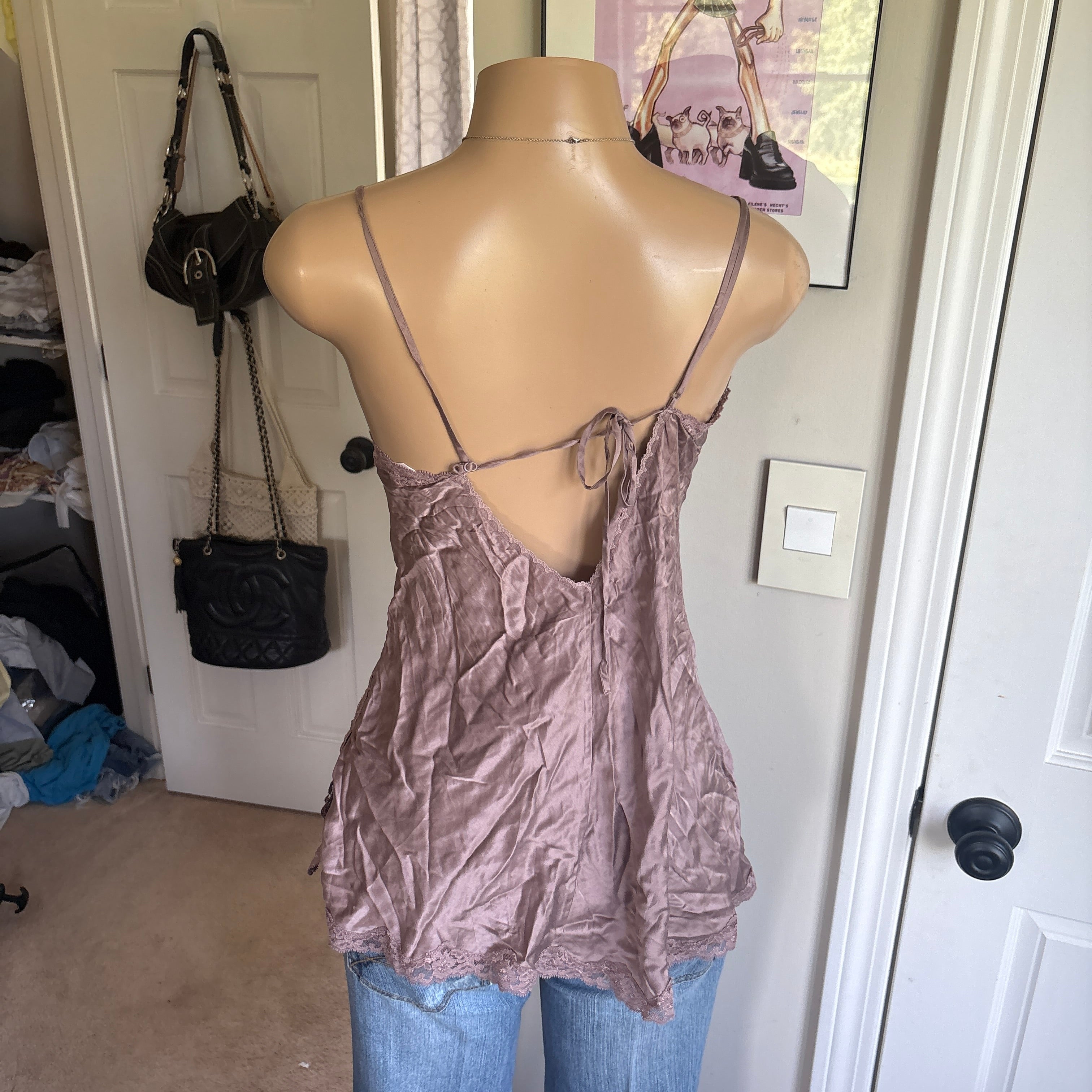 00s Victoria's Secret silk slip cami top (size S)