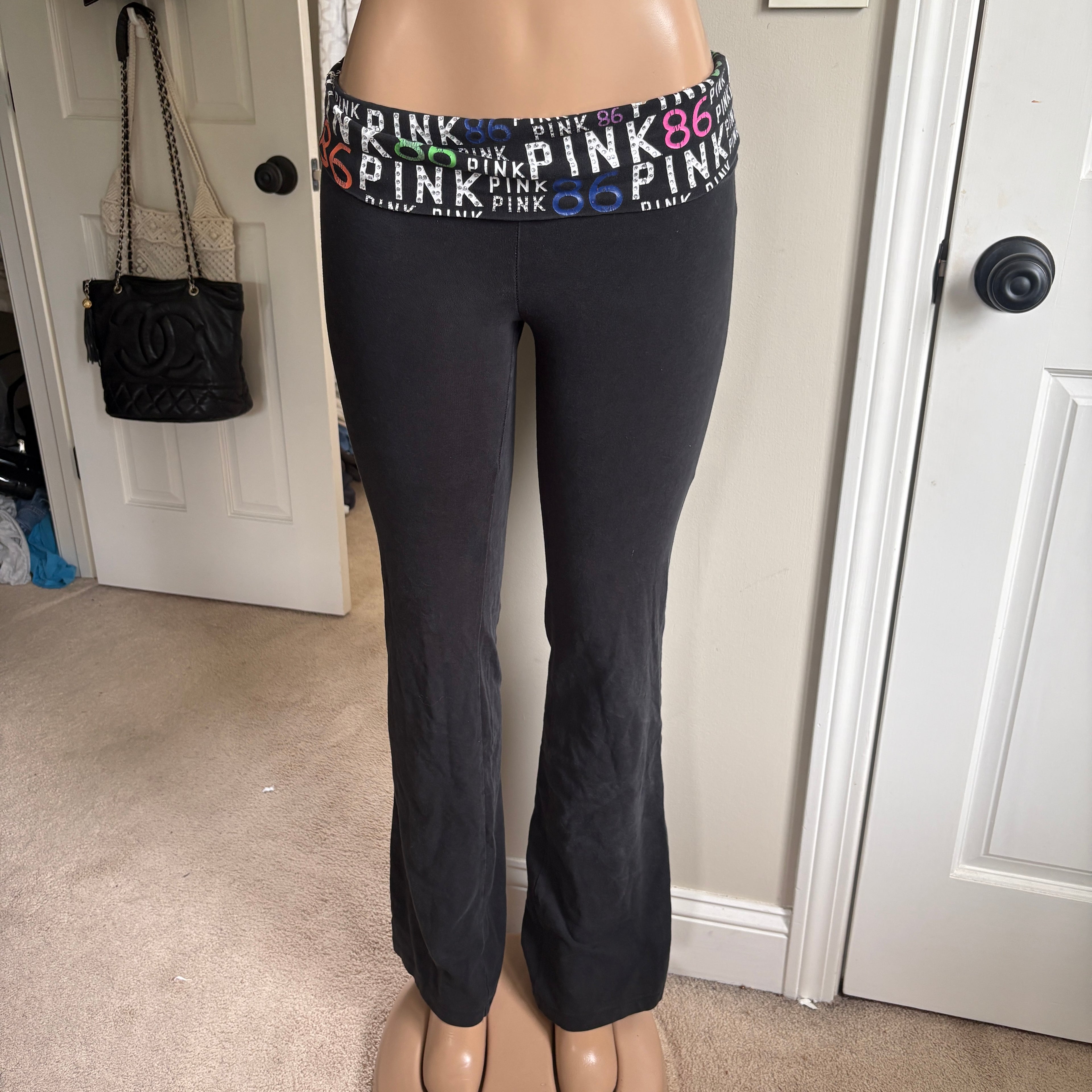00s Victoria's Secret PINK foldover leggings (size XS)