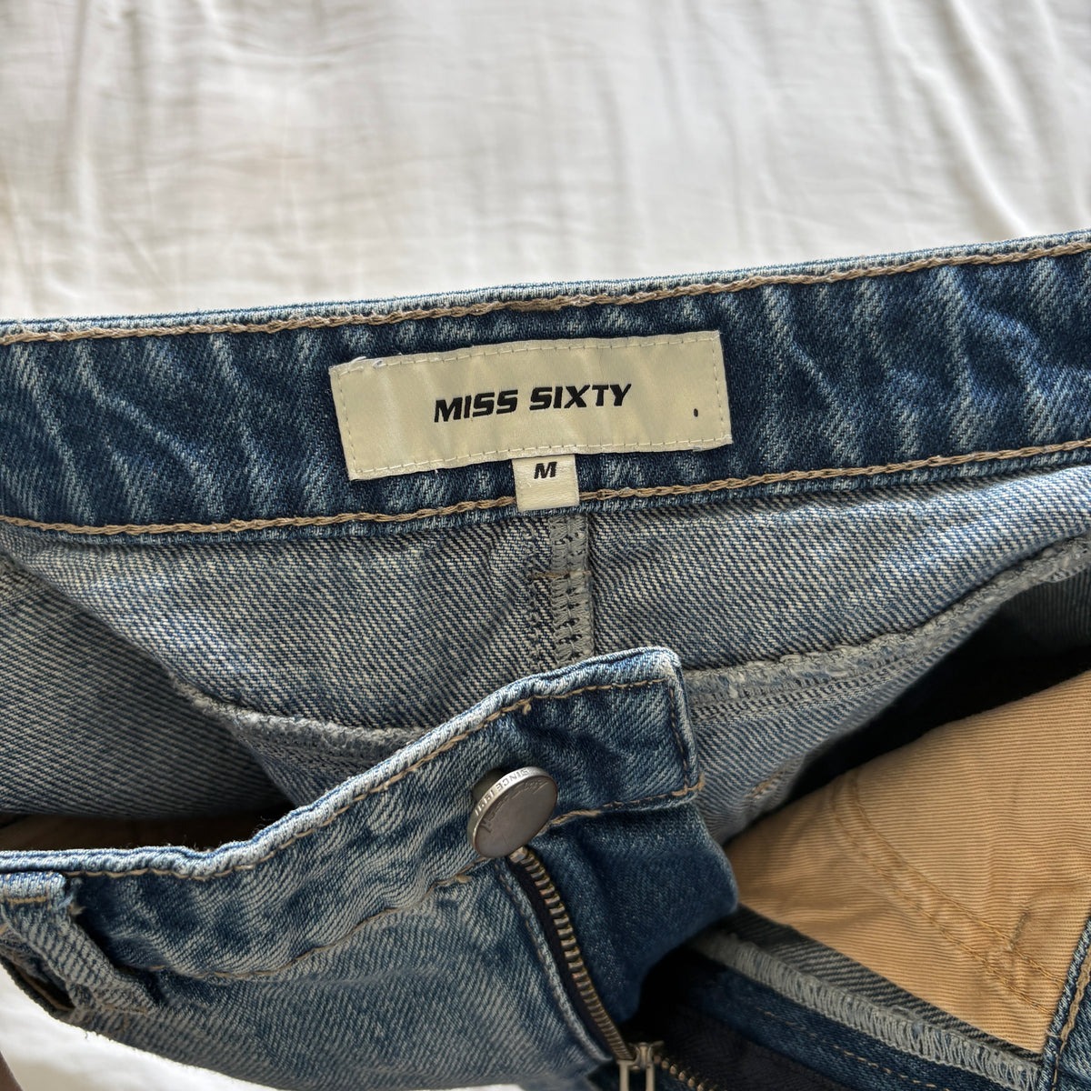 00s vintage Miss Sixty denim skirt (size M)