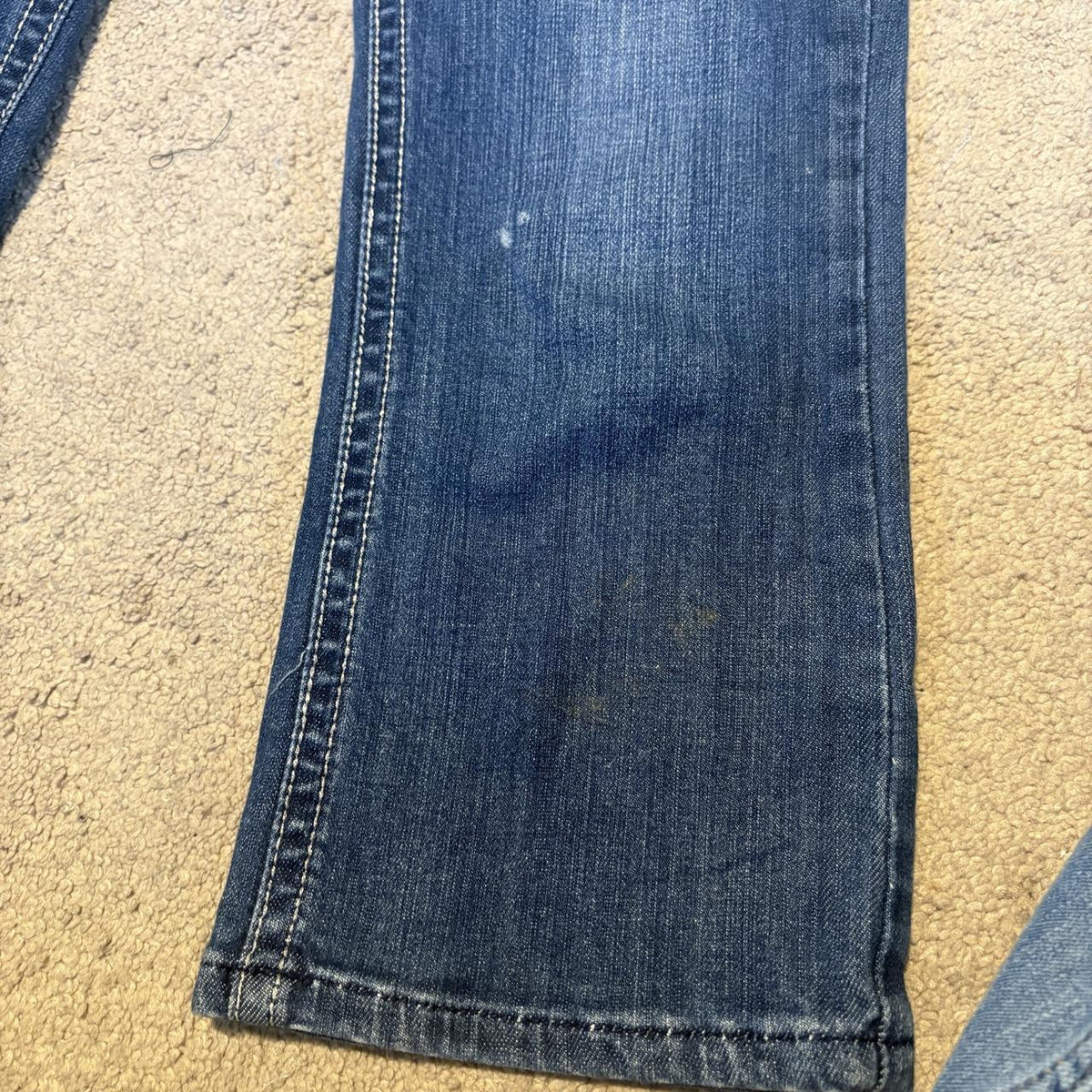y2k 2000s mcbling angel wing rhinestone pocket low rise jeans