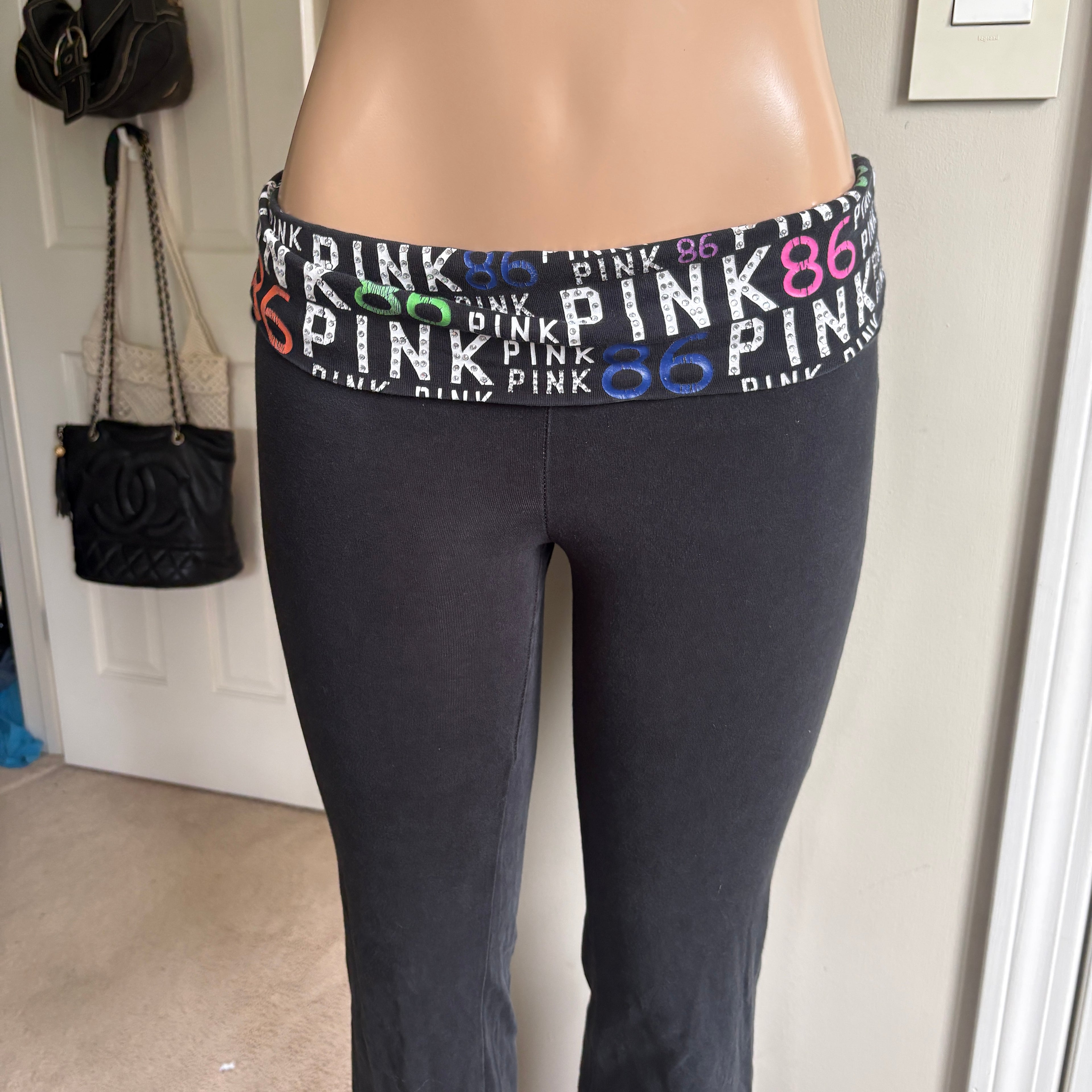 00s Victoria's Secret PINK foldover leggings (size XS)