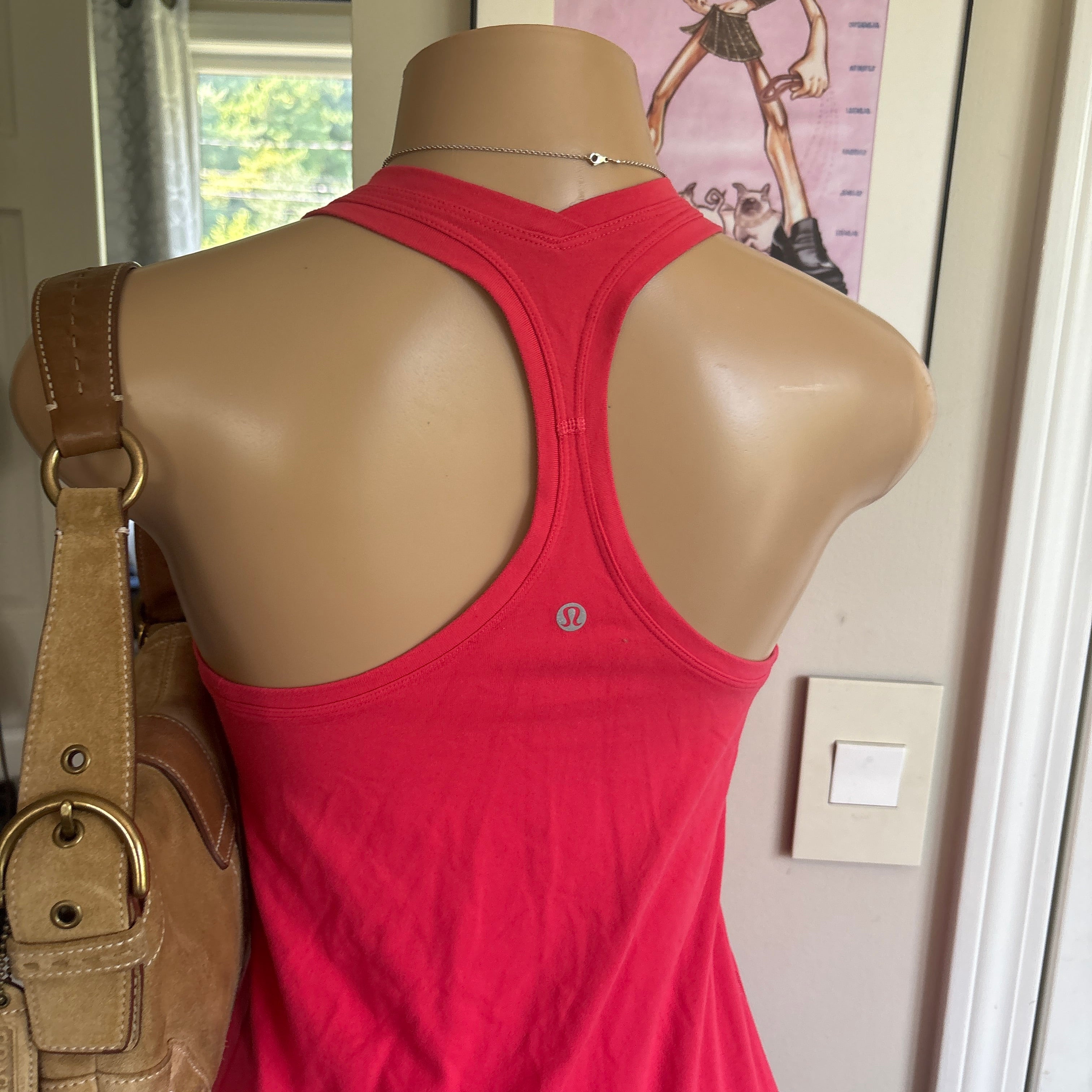 Lululemon red pink racerback tank top (size 6)