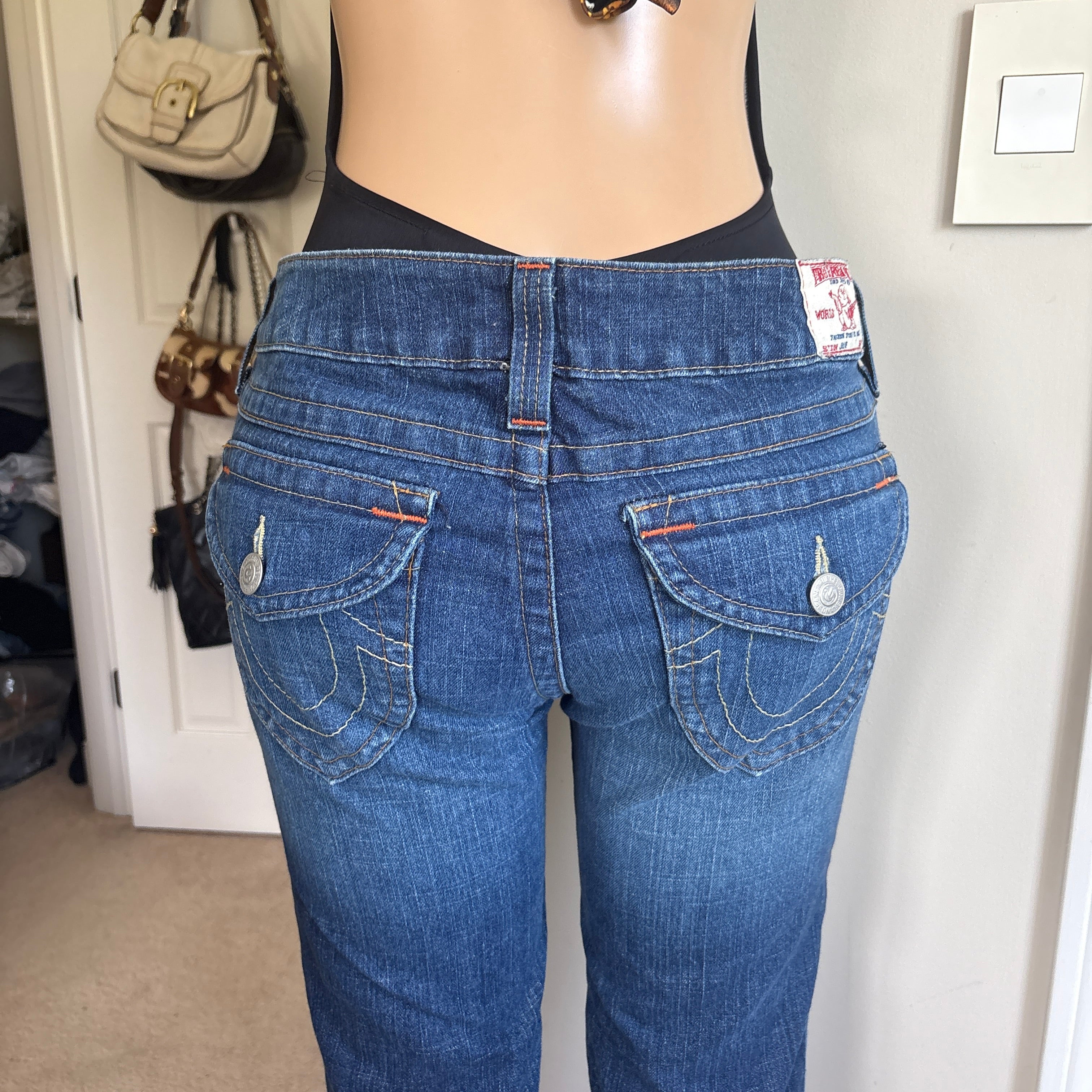 00s True Religion low rise skinny jeans (size 30)