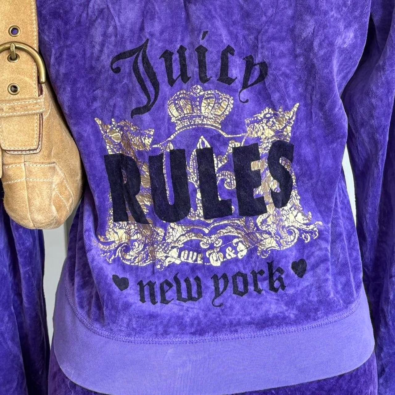 00s Juicy Couture purple scottie dog tracksuit set (size S)