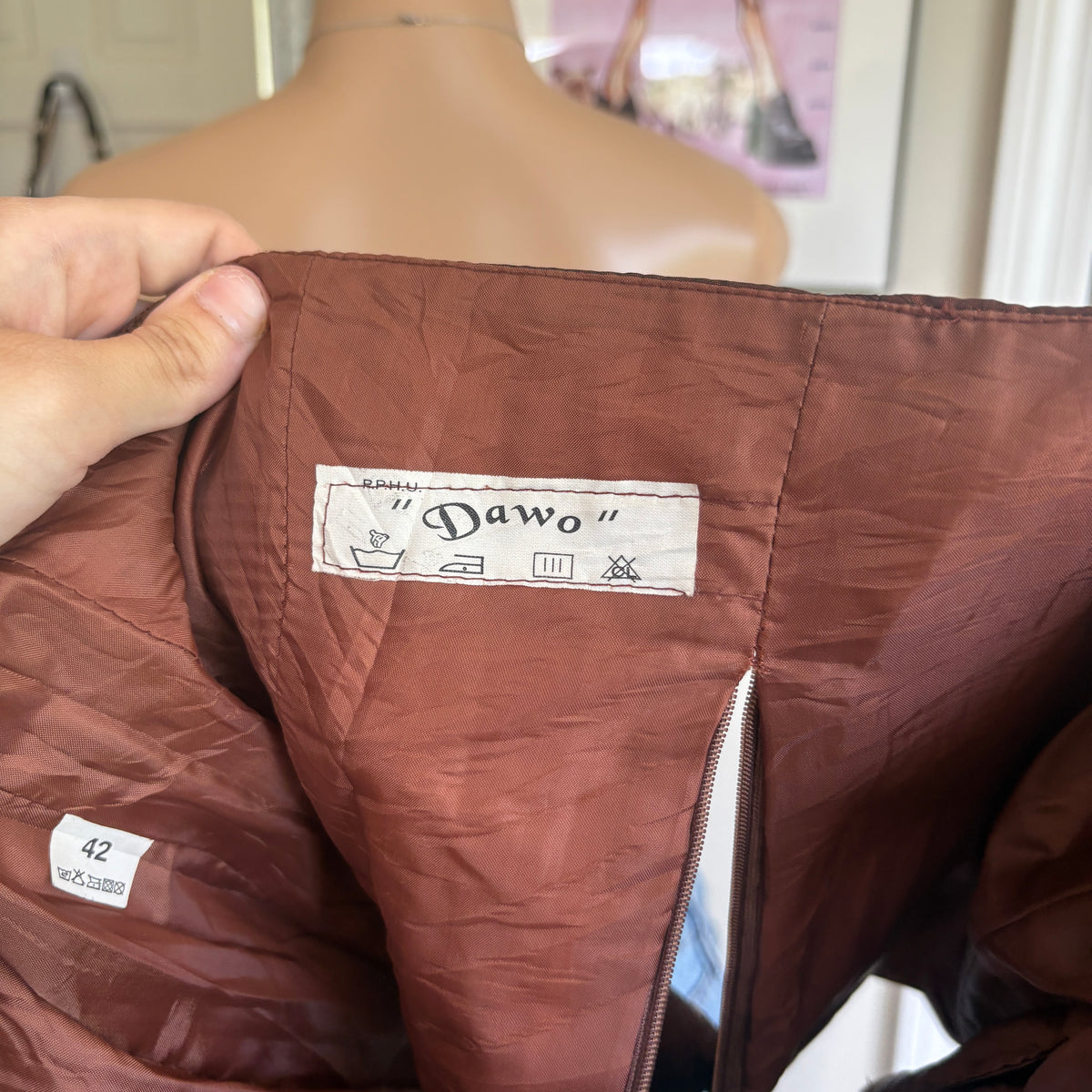 00s brown strapless corset top (size L)