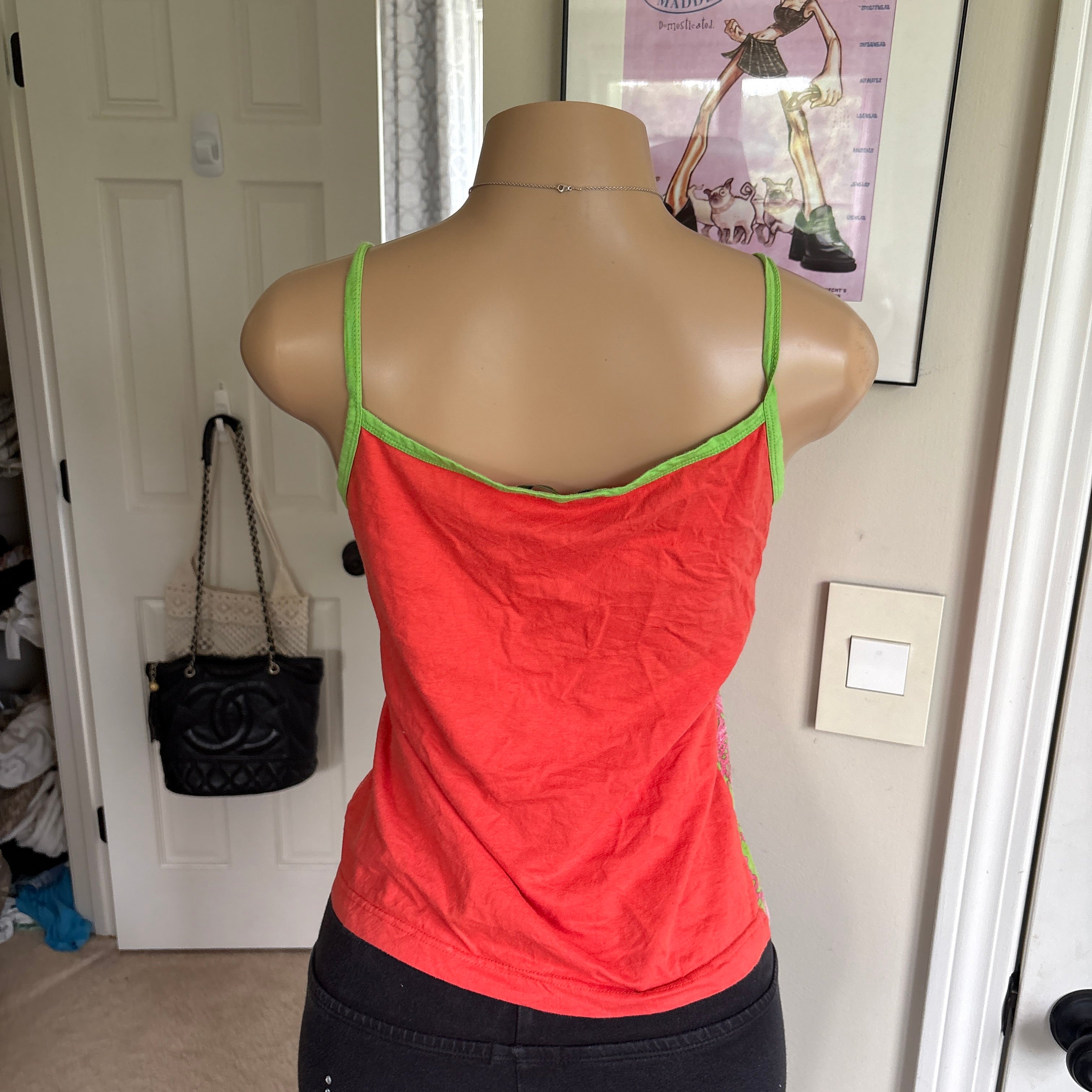 00s floral vibrant cami (size L)