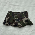 y2k 2000s almost famous camo pleated micro mini skirt