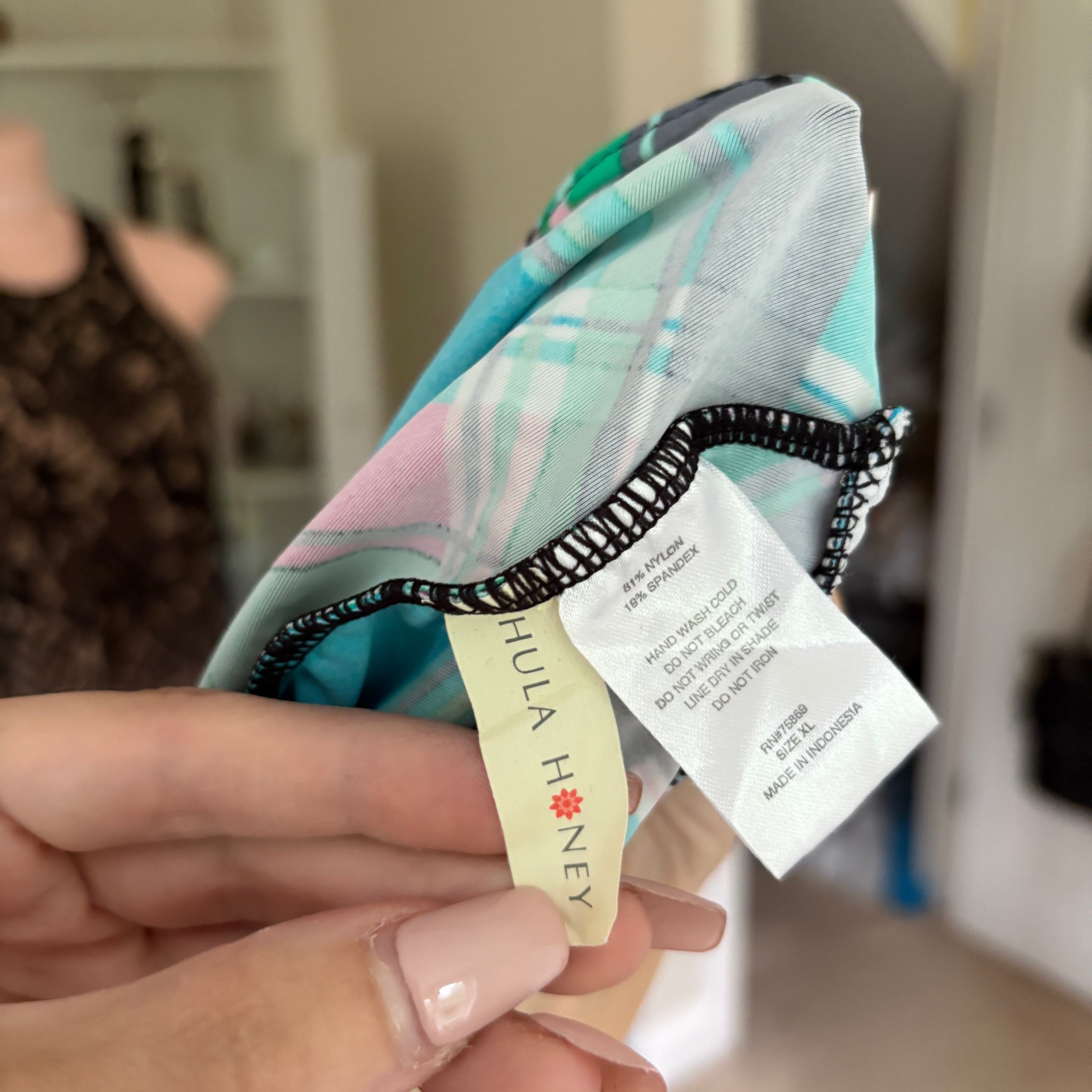 00s blue plaid halter top (size M)