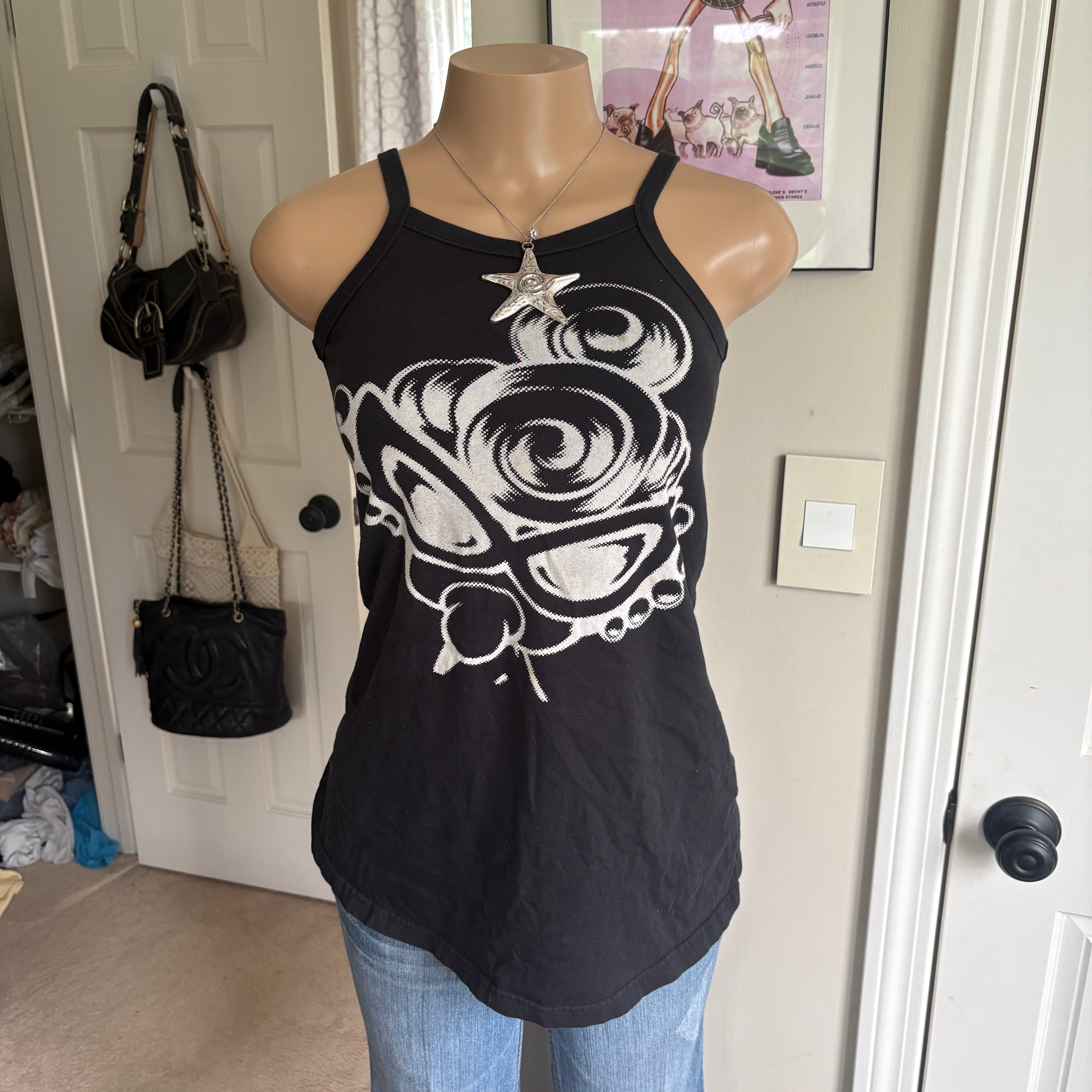 00s Hysteric Glamour black tank top (size S)