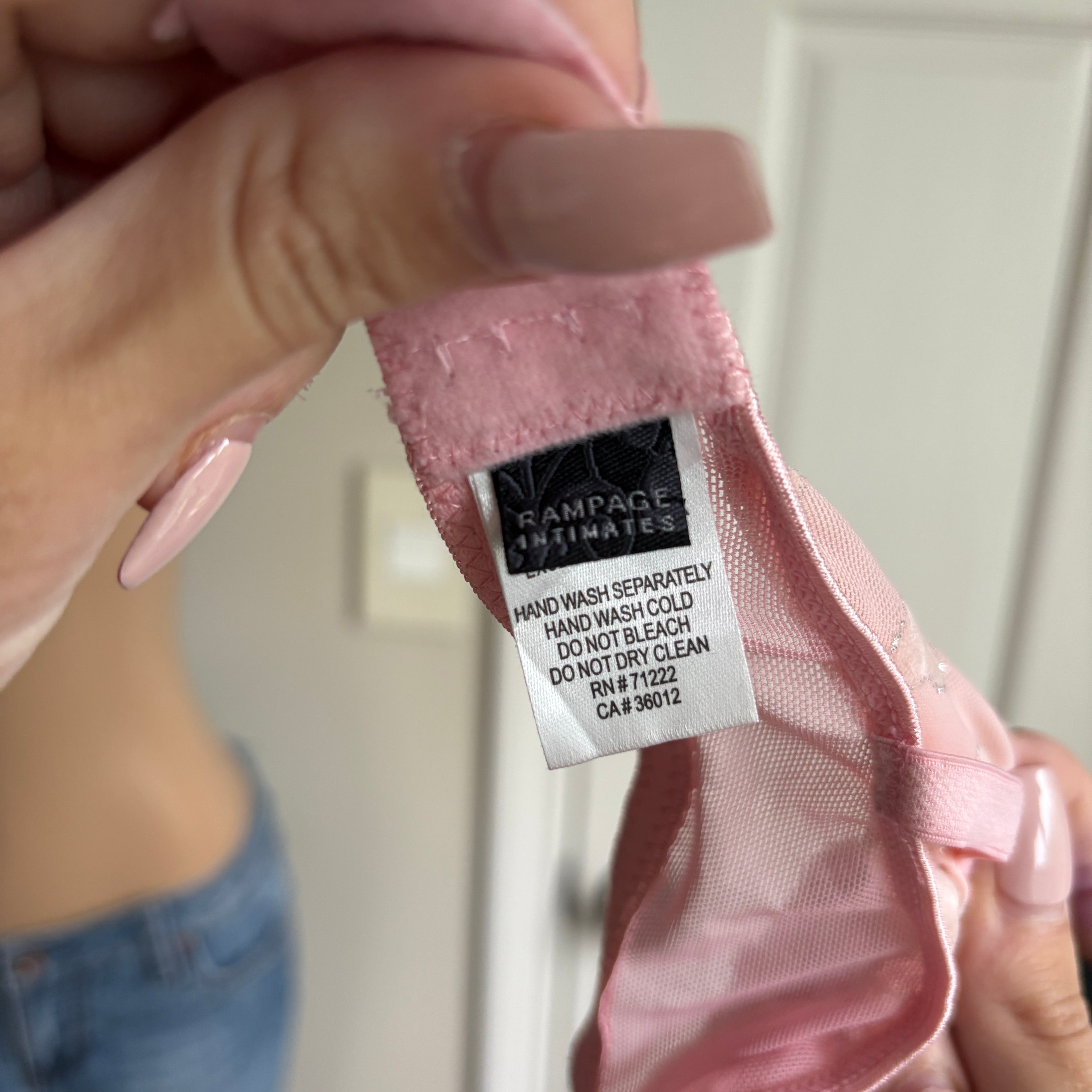 00s Rampage pink heart lingerie slip top (size S)