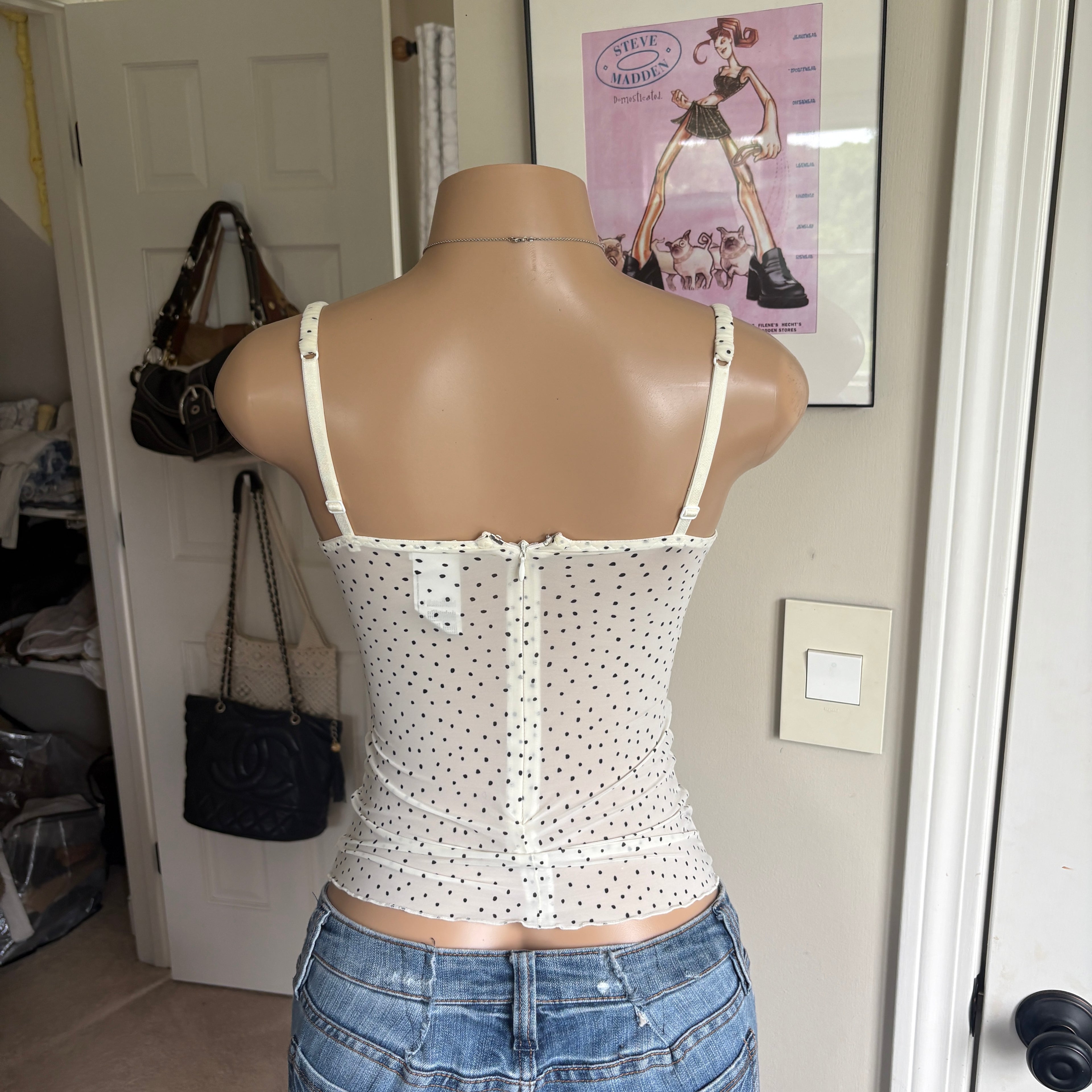 00s Intimissimi vintage polka dot corset top (size S)