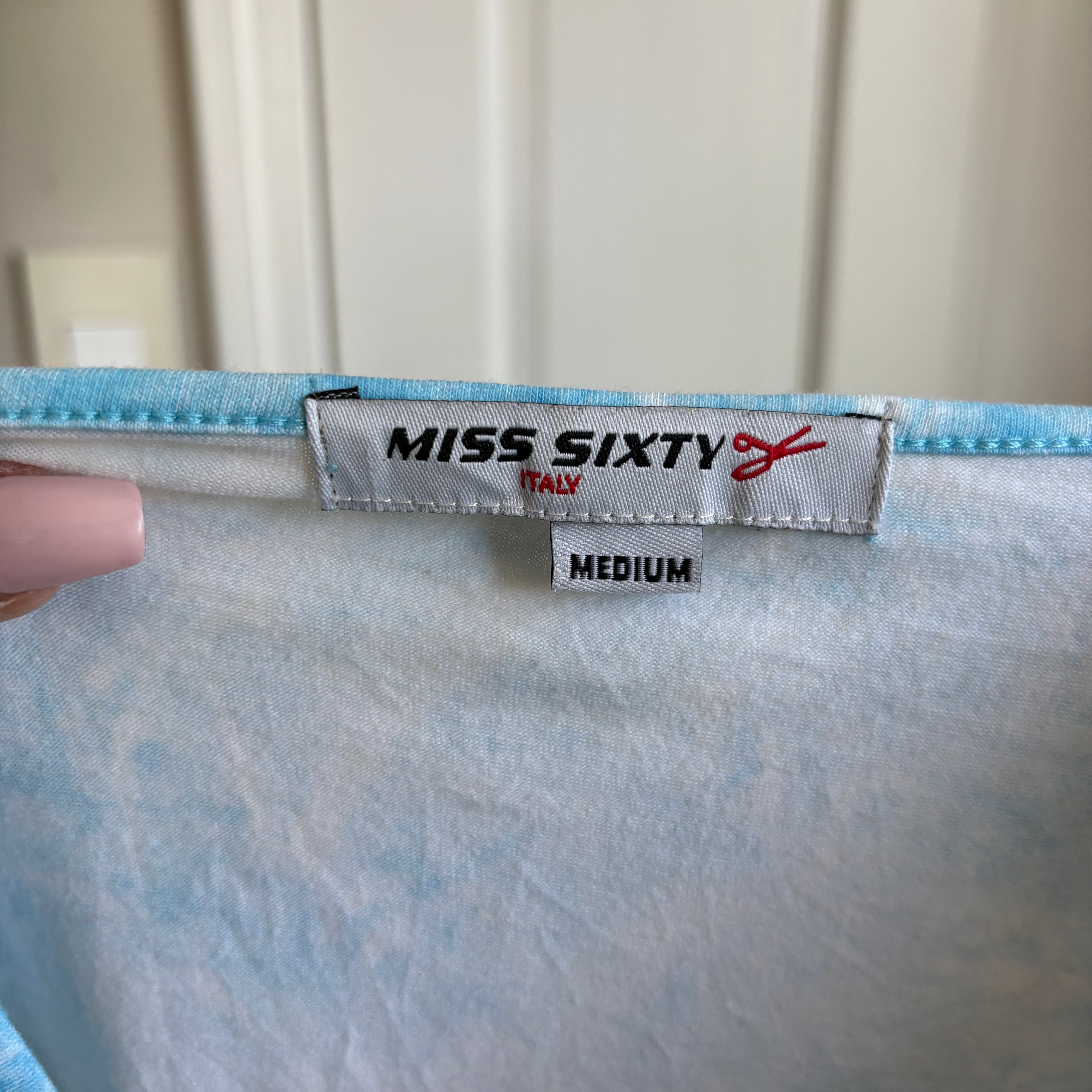 00s Miss Sixty rare illustrative long sleeve (size M)