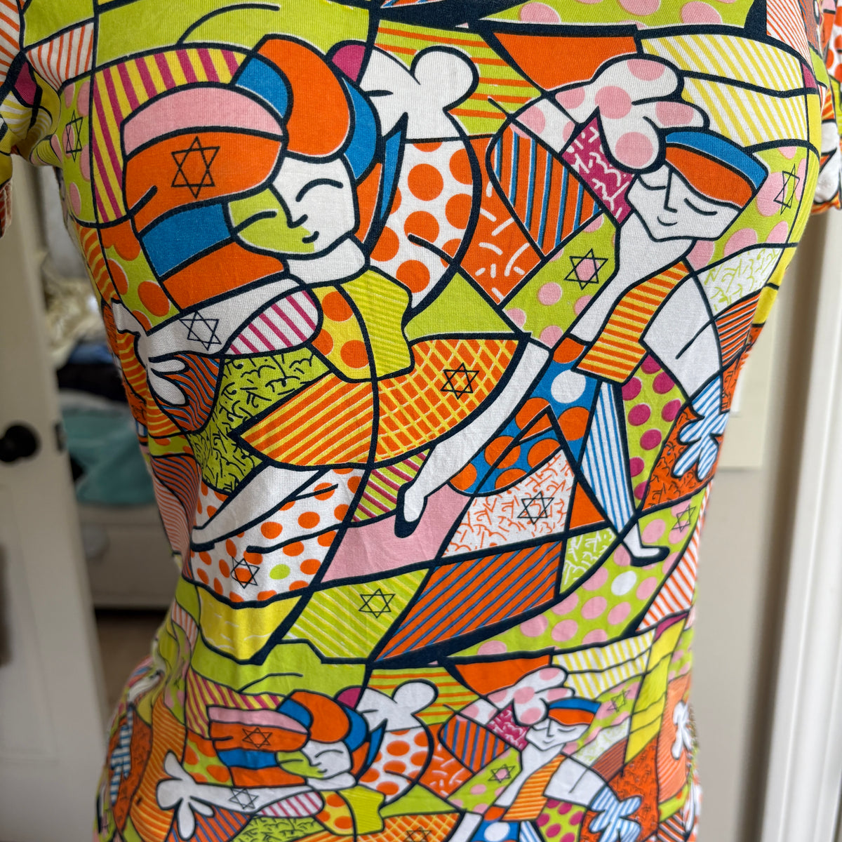 00s Miss Sixty colorful abstract top (size M)