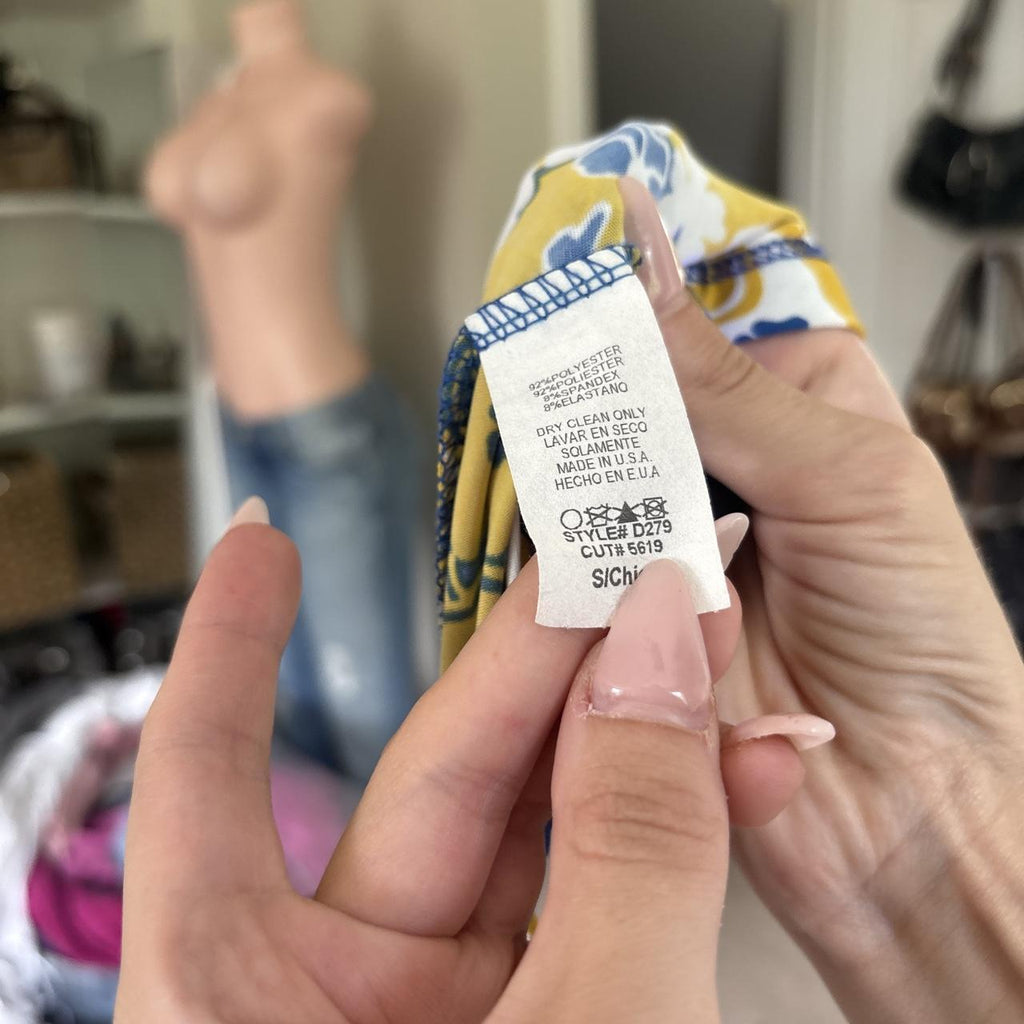 Y2K 2000s Blue Yellow Halter Top