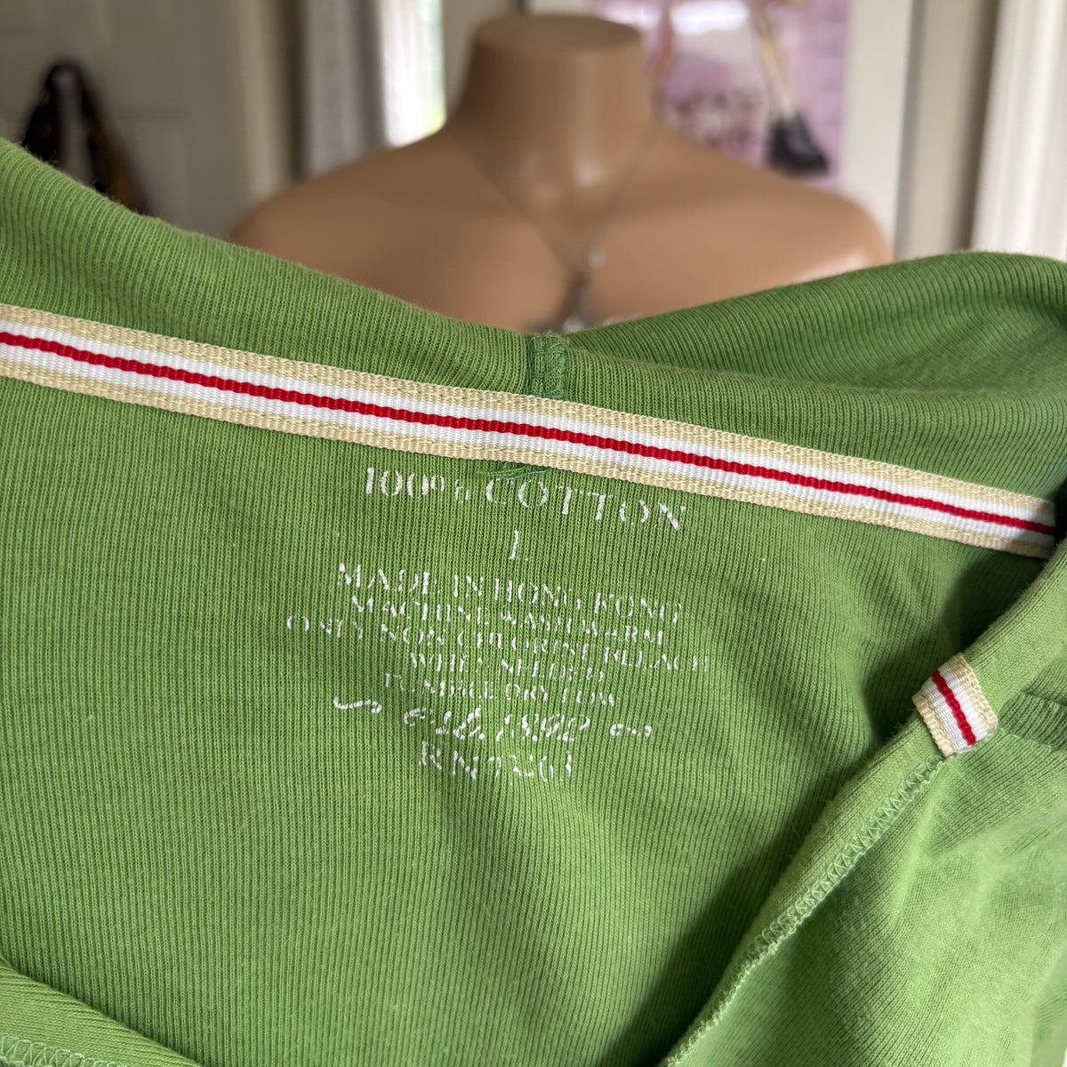 00s Abercrombie & Fitch green spellout hoodie (size S/M)