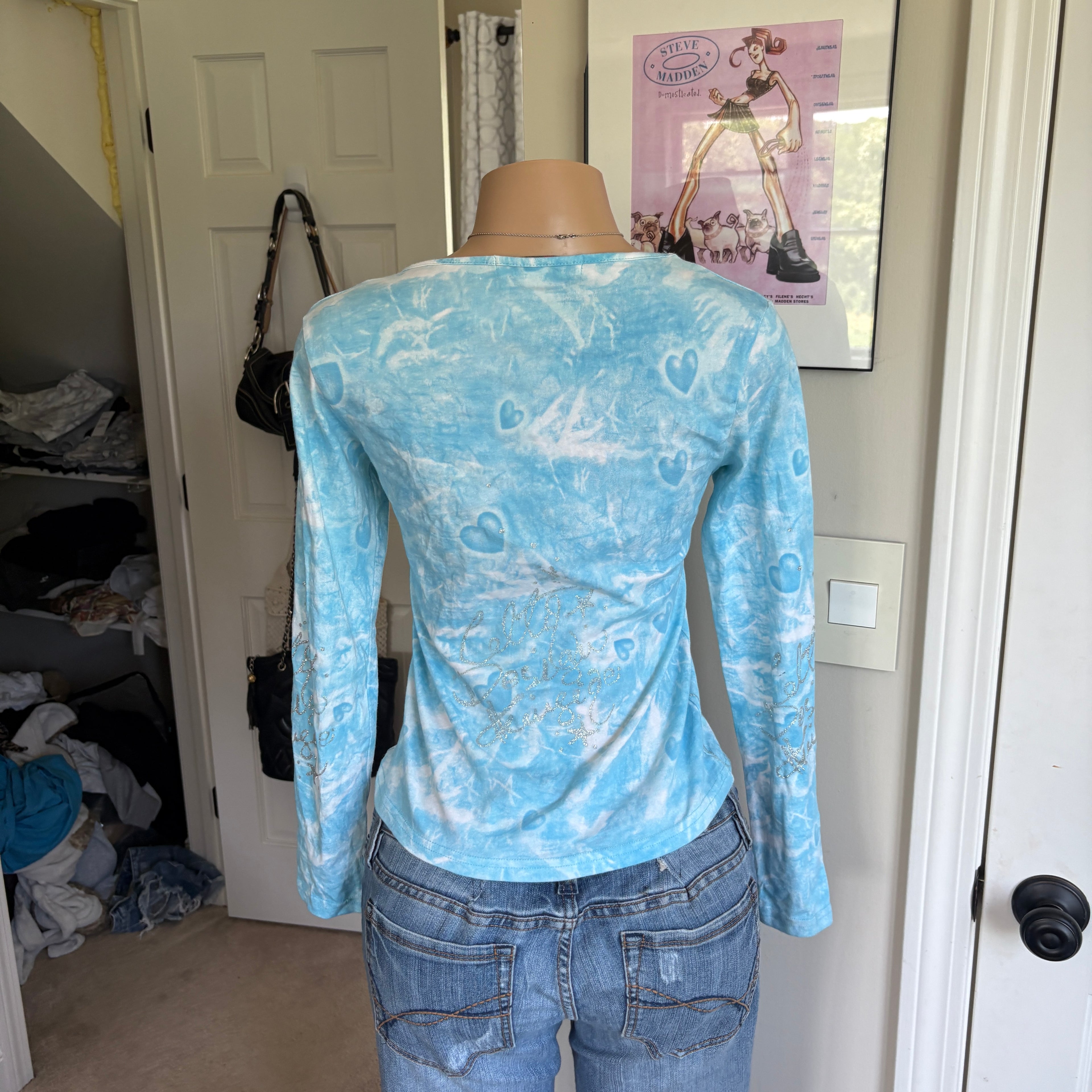 00s Miss Sixty rare illustrative long sleeve (size M)