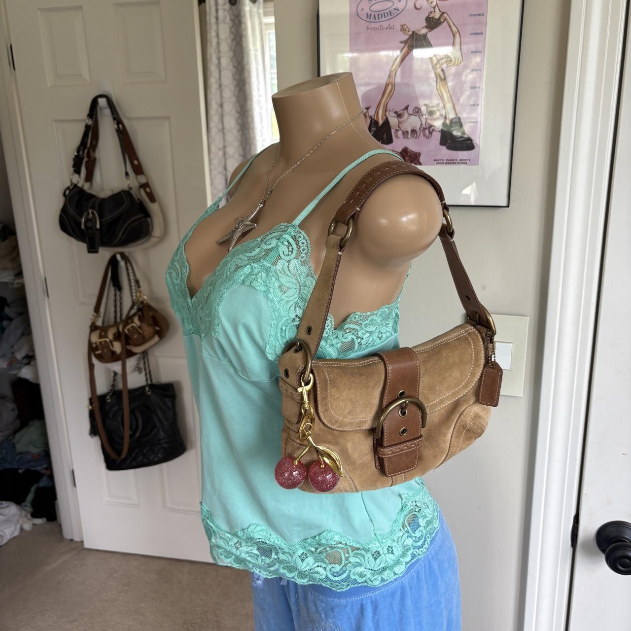 y2k 2000s Frederick’s of Hollywood aqua satin lace surplice cami tank top