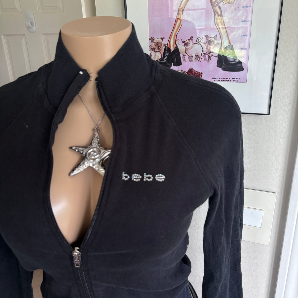 00s Bebe spellout black tracksuit set (size S)