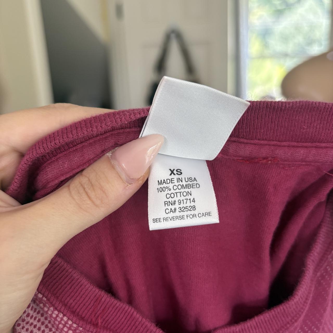 Y2K 2000s Armani Exchange Pink Mesh Graphic Baby Tee