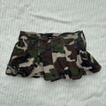 y2k 2000s almost famous camo pleated micro mini skirt