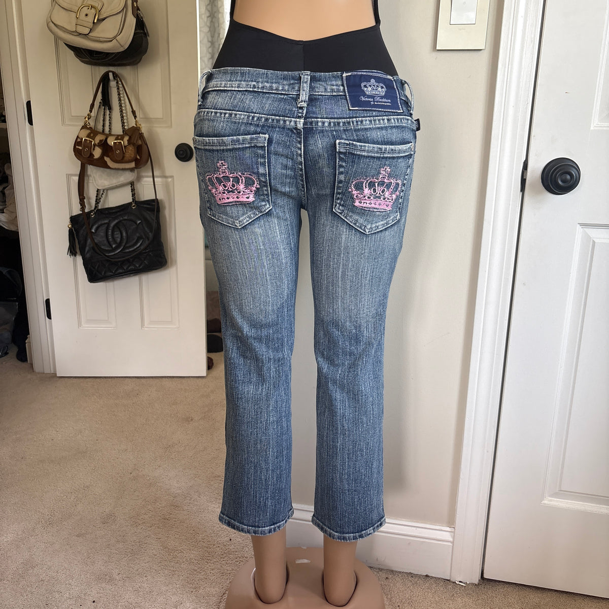 00s Victoria Beckham x Rock & Republic low rise jeans (size S/M)