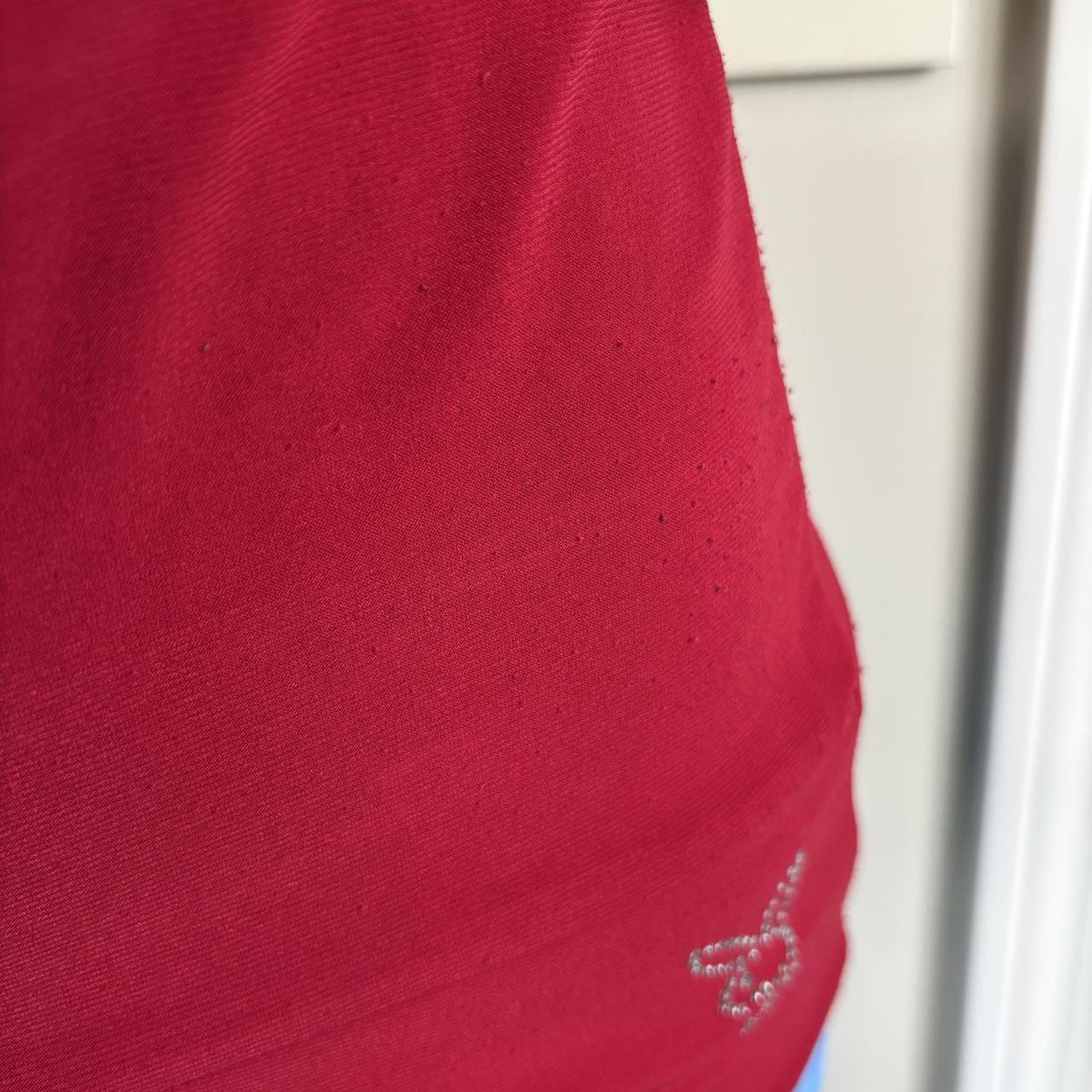 y2k vintage Playboy red draped cowl neck halter top