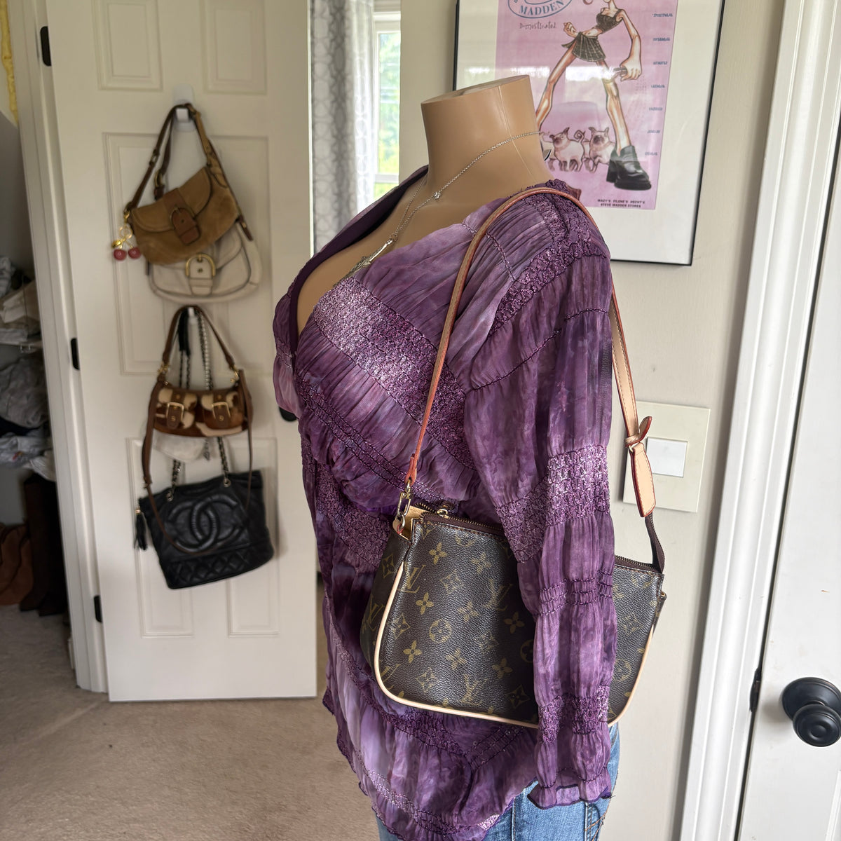00s purple fairy v neck long sleeve (size 2X)