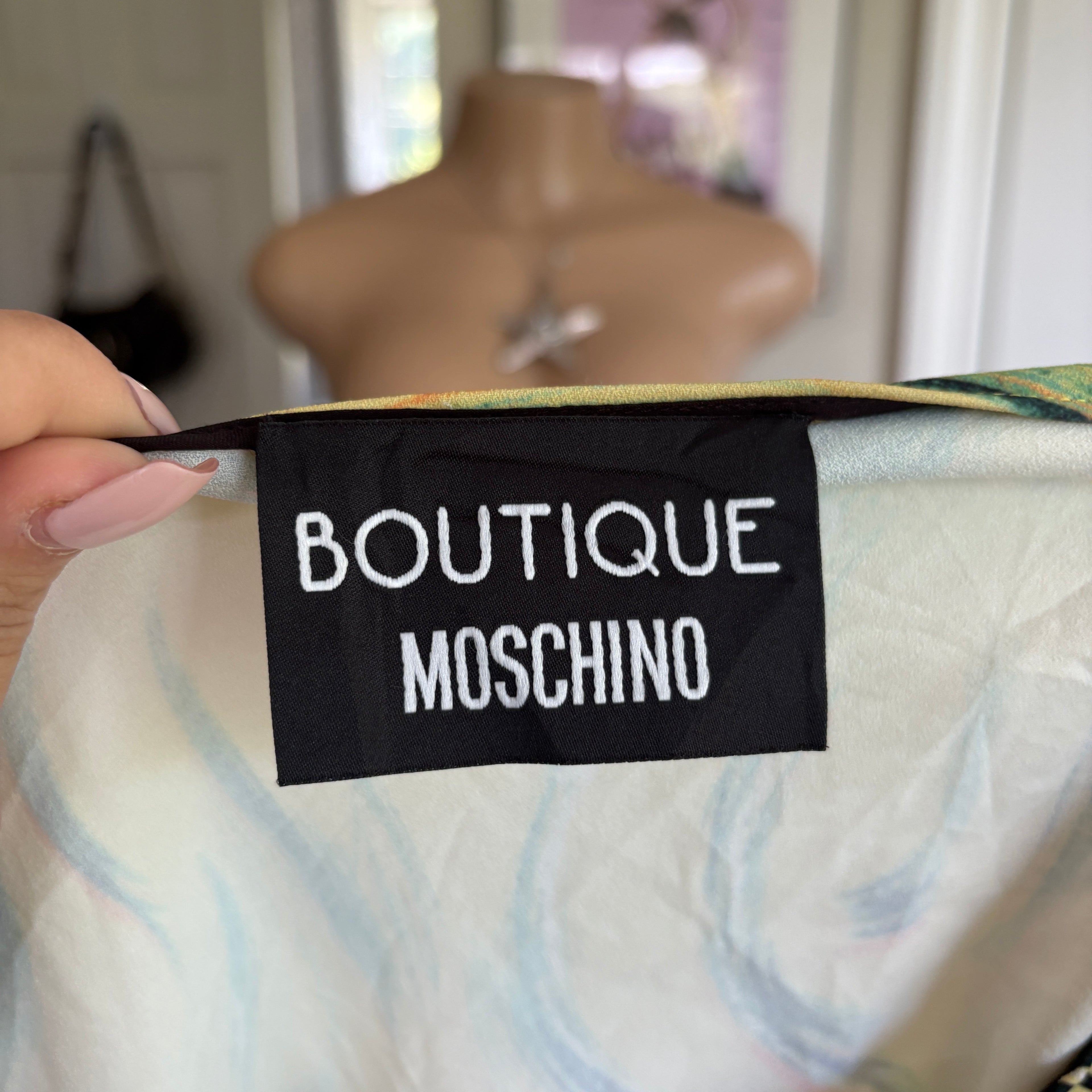 00s Moschino graphic face print top (size S/M)