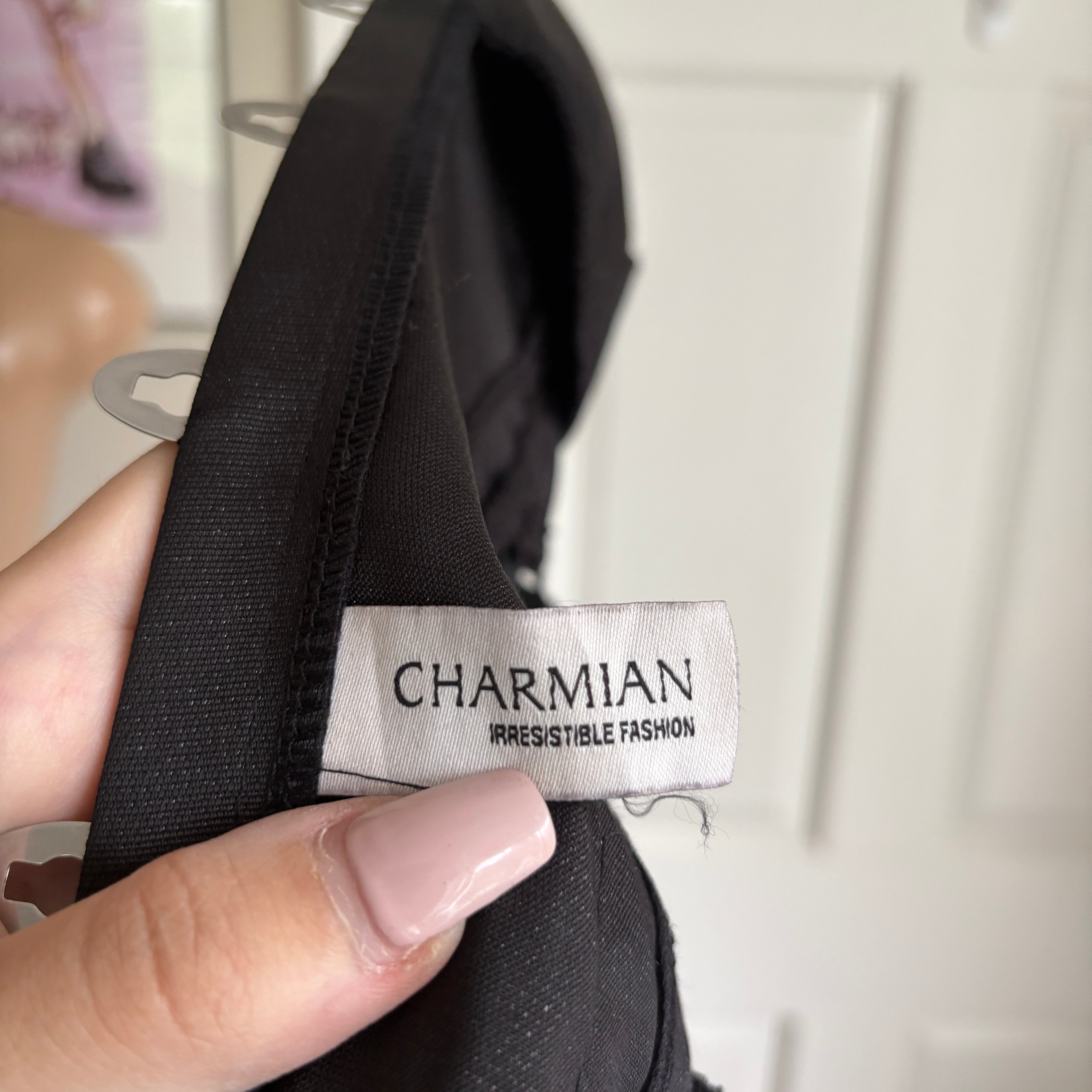 00s Charmian vintage black bustier corset top (size M)