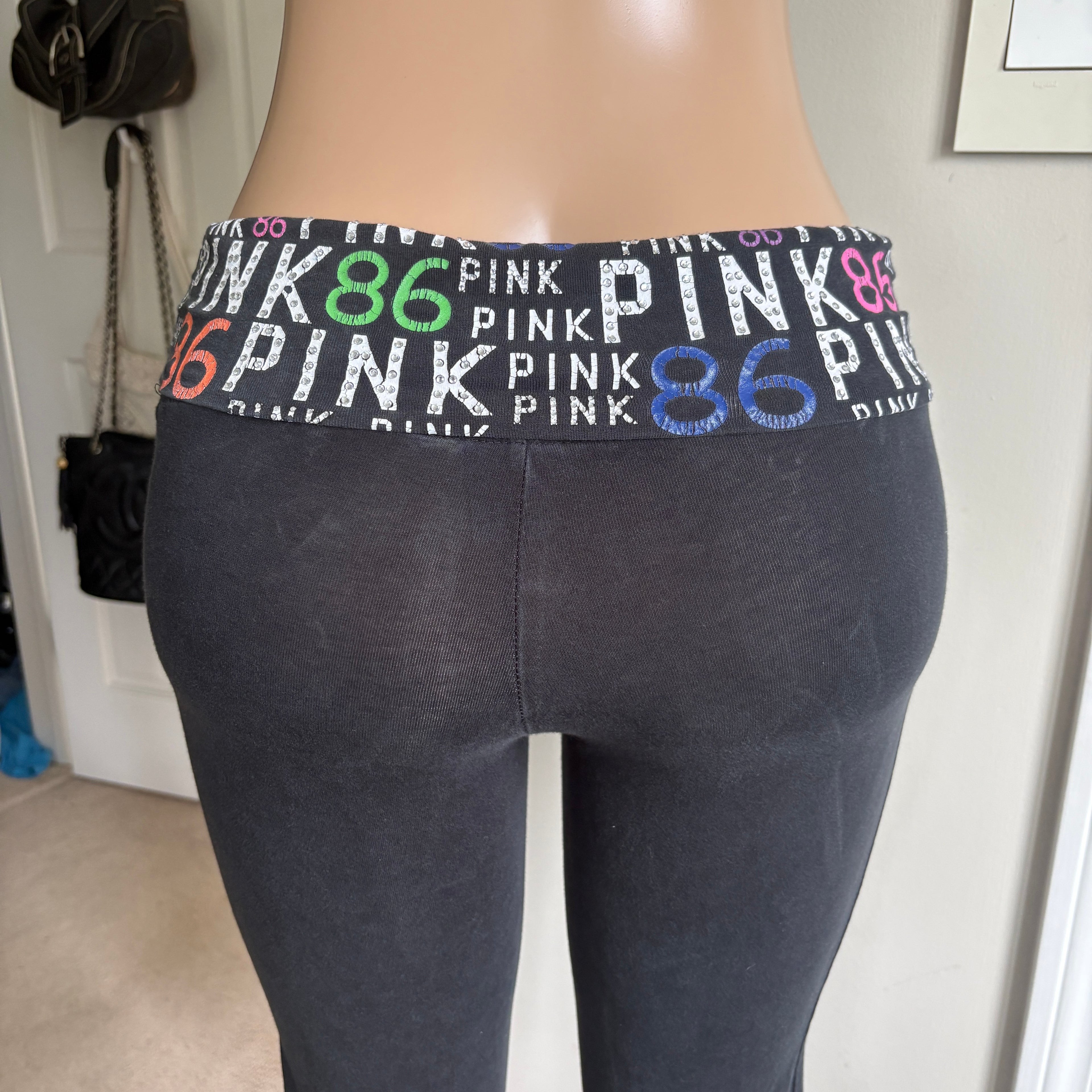 00s Victoria's Secret PINK foldover leggings (size XS)