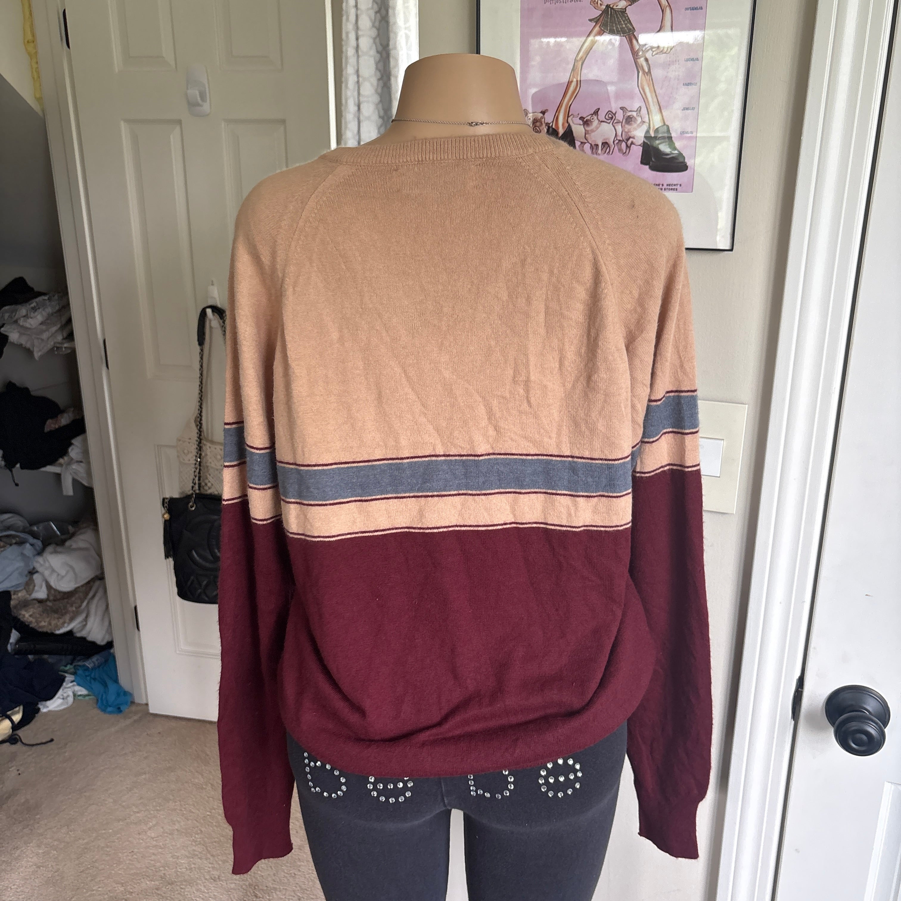 00s Christian Dior striped sweater (size L)