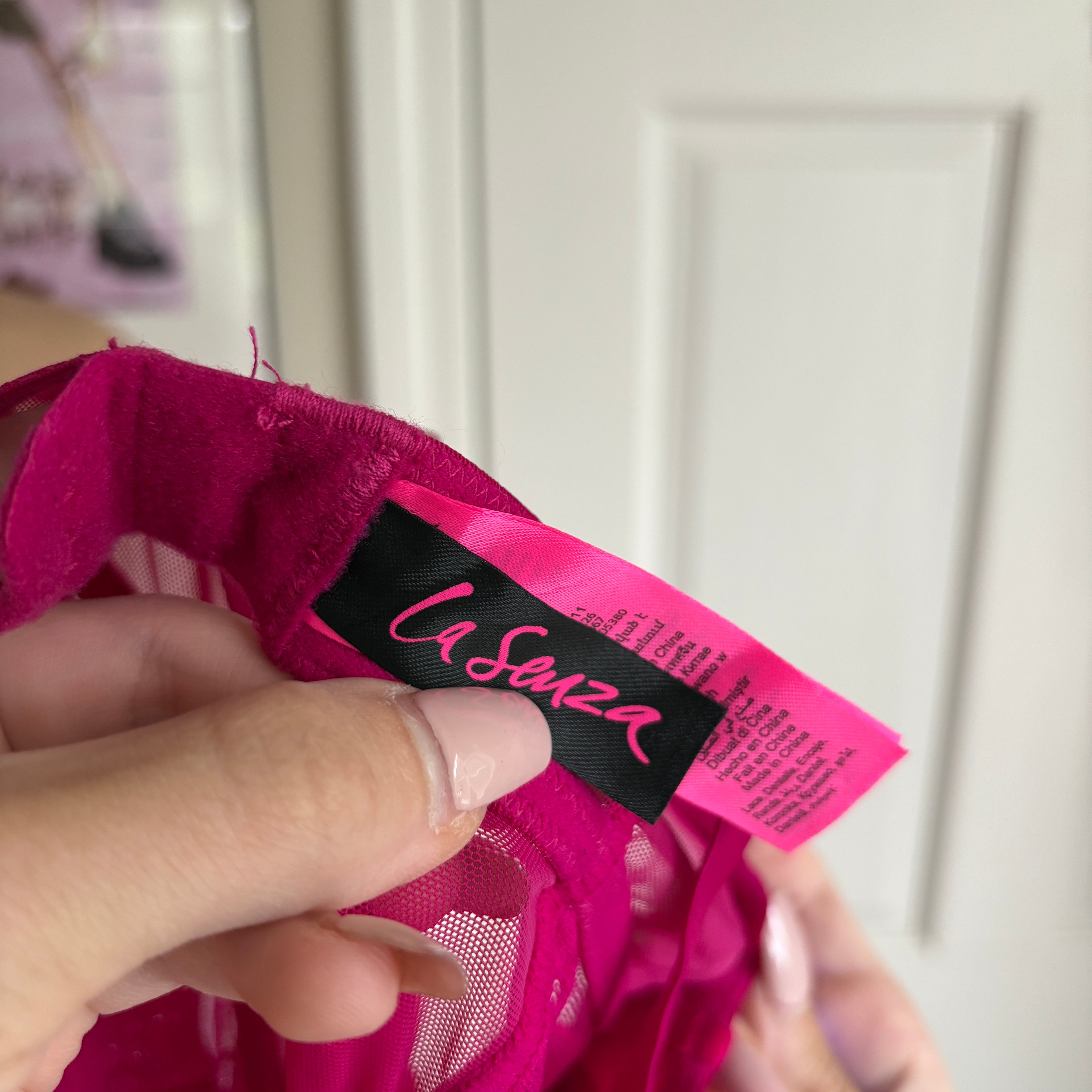 00s pink floral lace bustier corset top (size S)