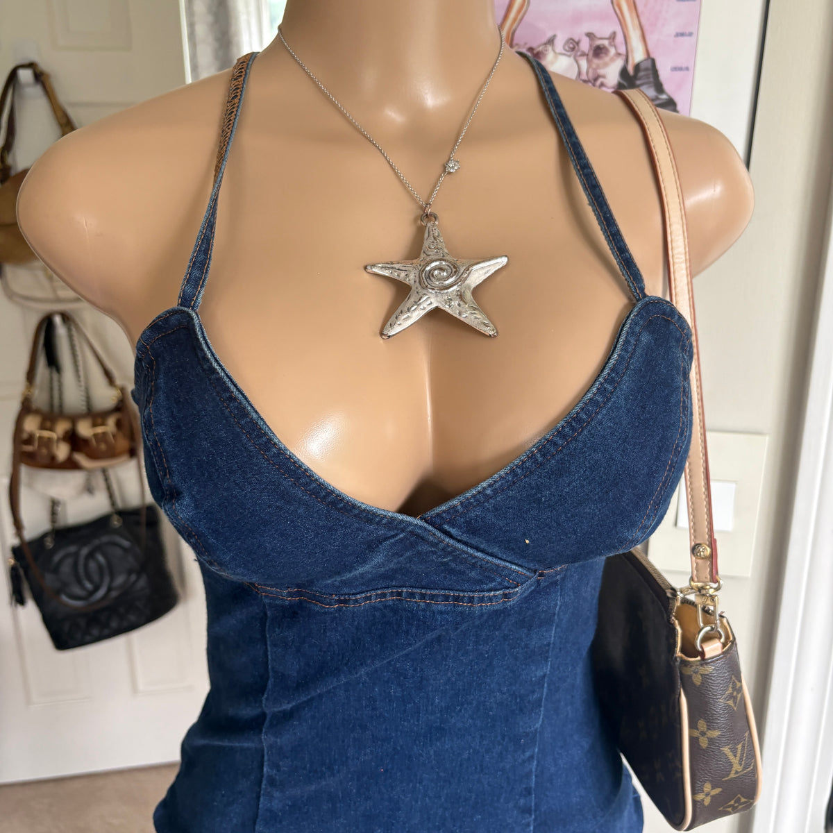 00s Guess denim dress (size M)
