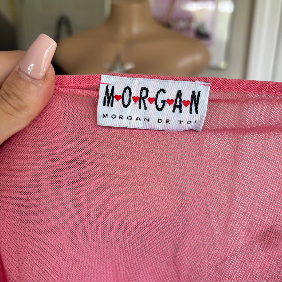 00s Morgan de Toi pink button blouse (size S/M)