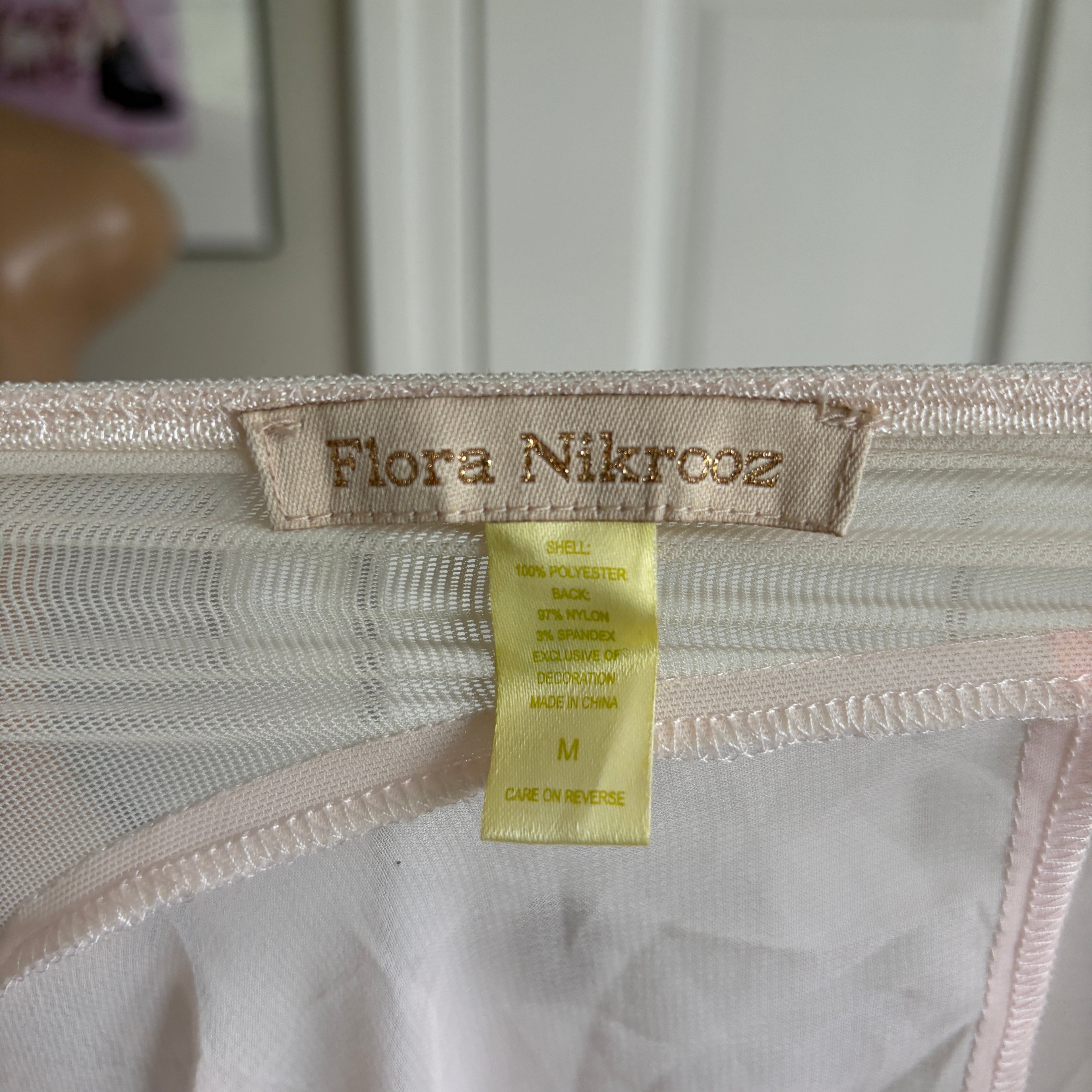 00s Flora Nikrooz baby pink lingerie slip (size M)