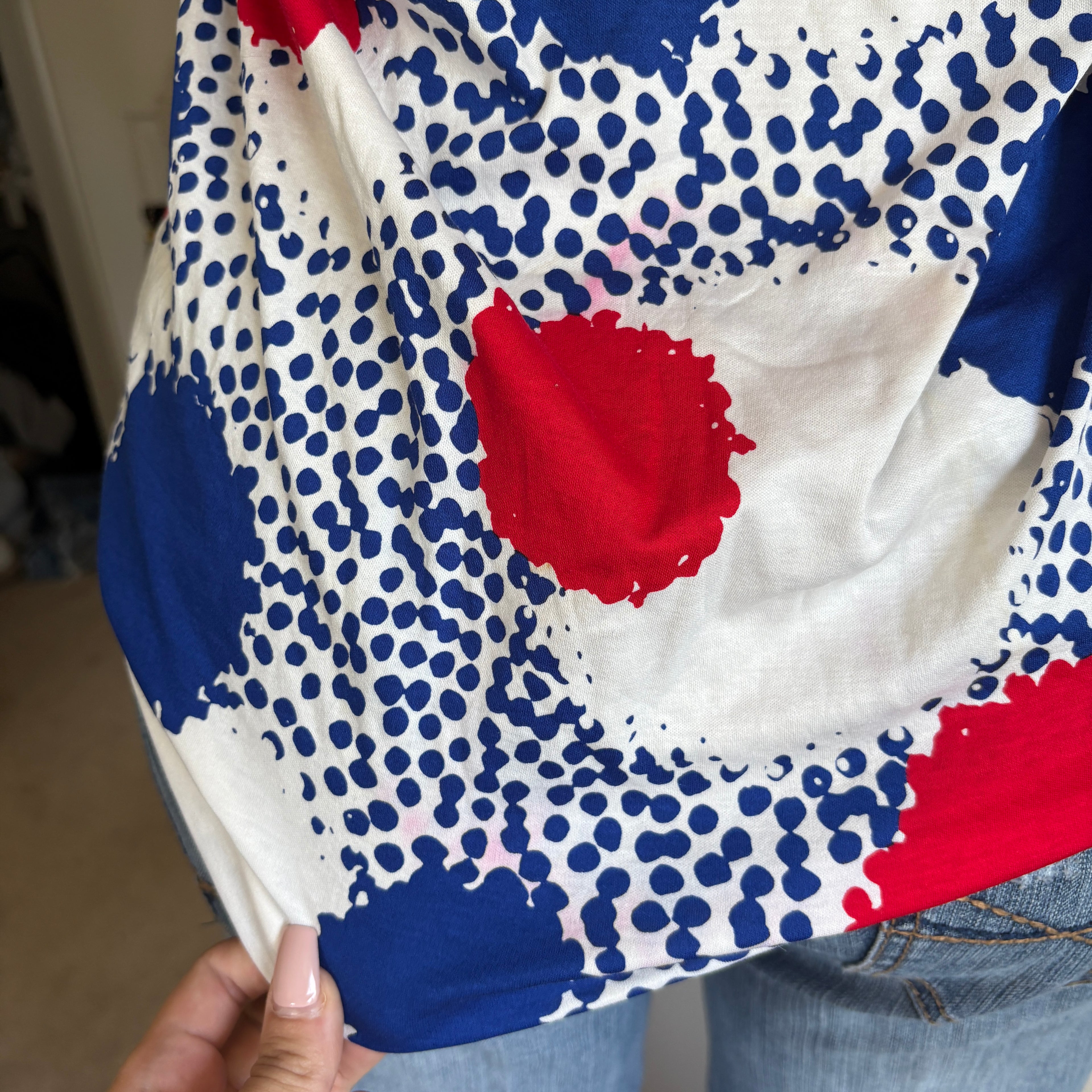 00s Jean Paul Gaultier polka dot top (size M)