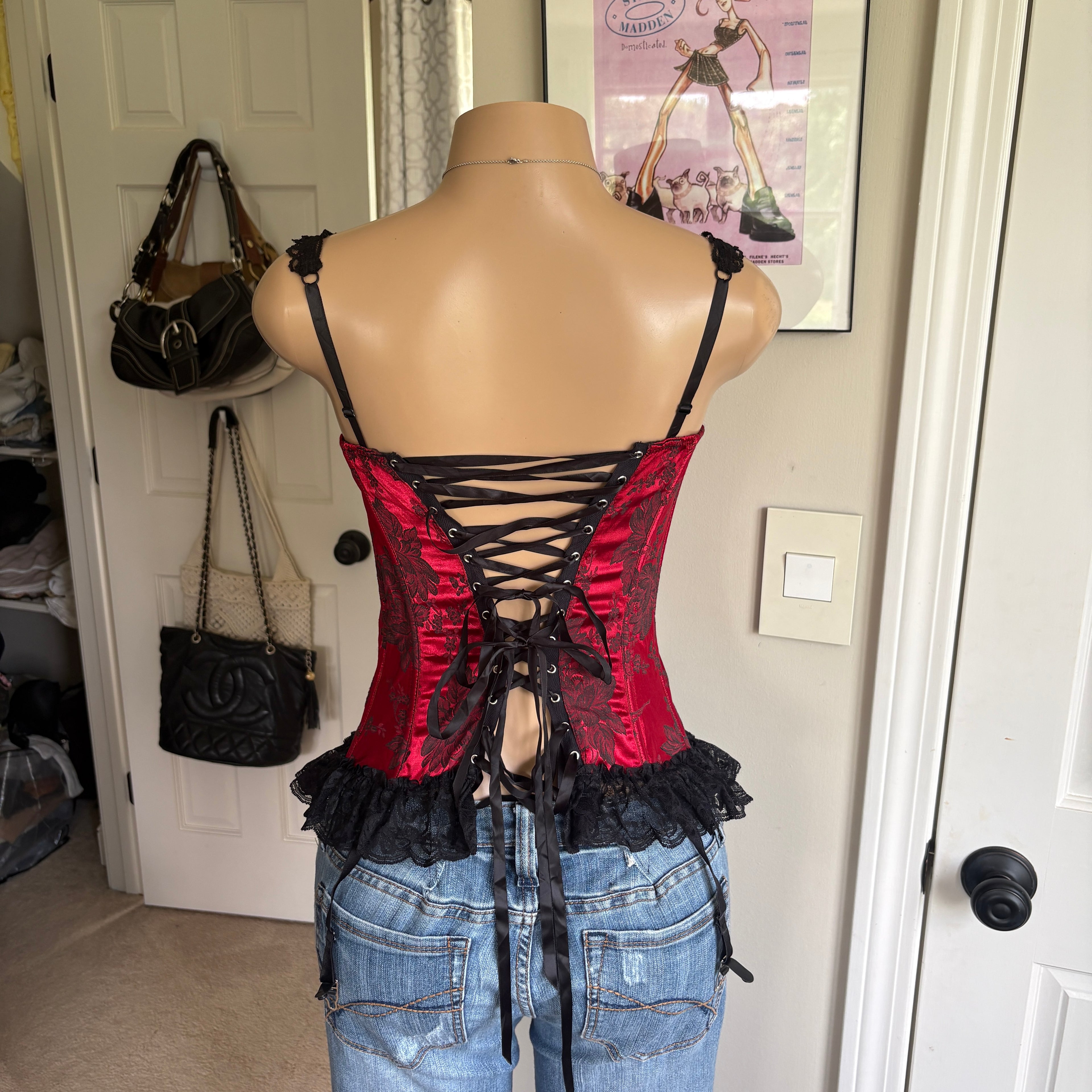 00s Shirley of Hollywood corset top (size 32B)