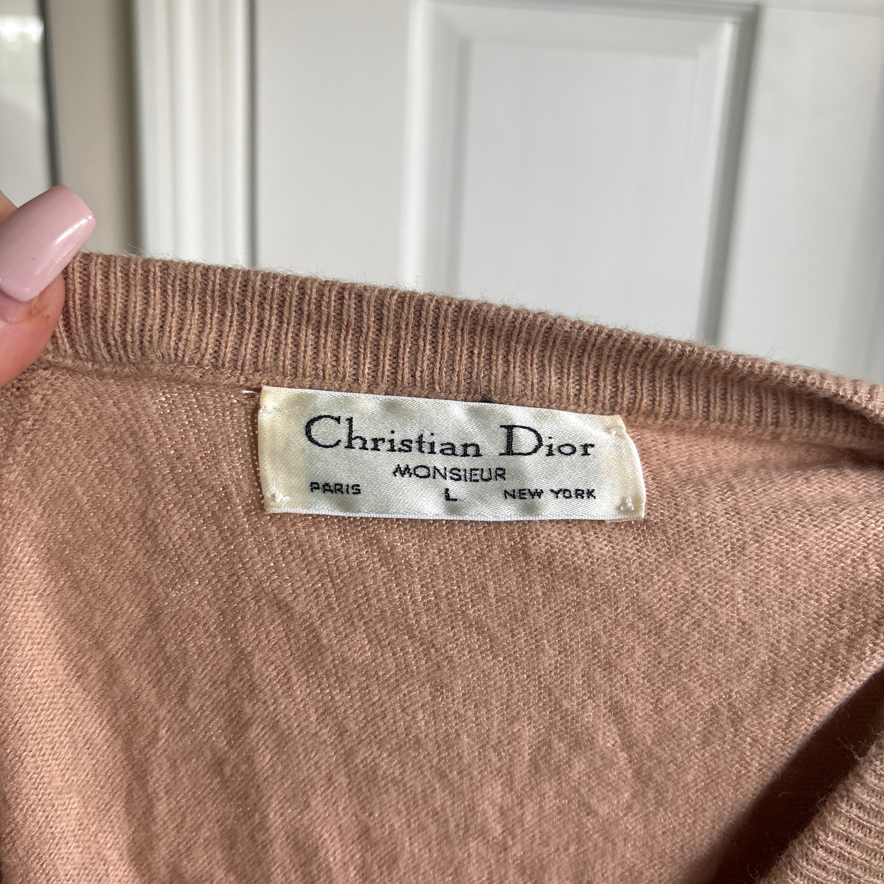 00s Christian Dior striped sweater (size L)
