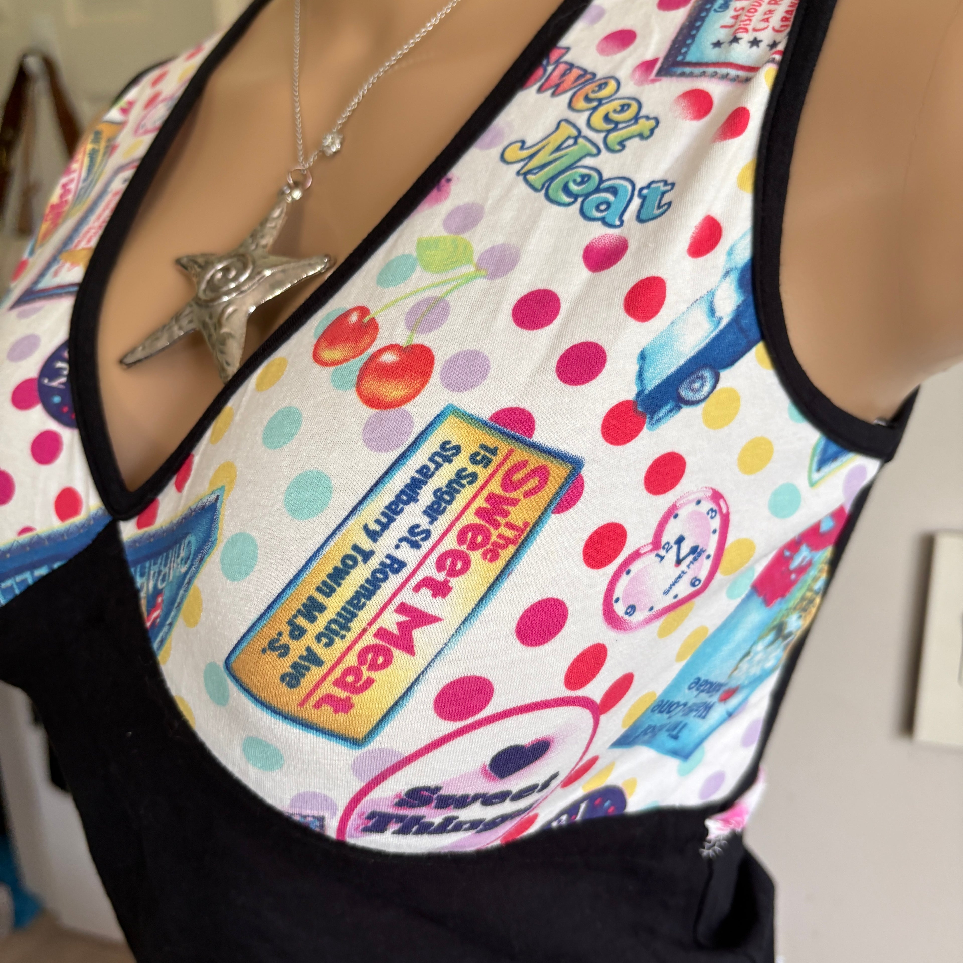 00s Dolce & Gabbana sweet treats top (size S/M)