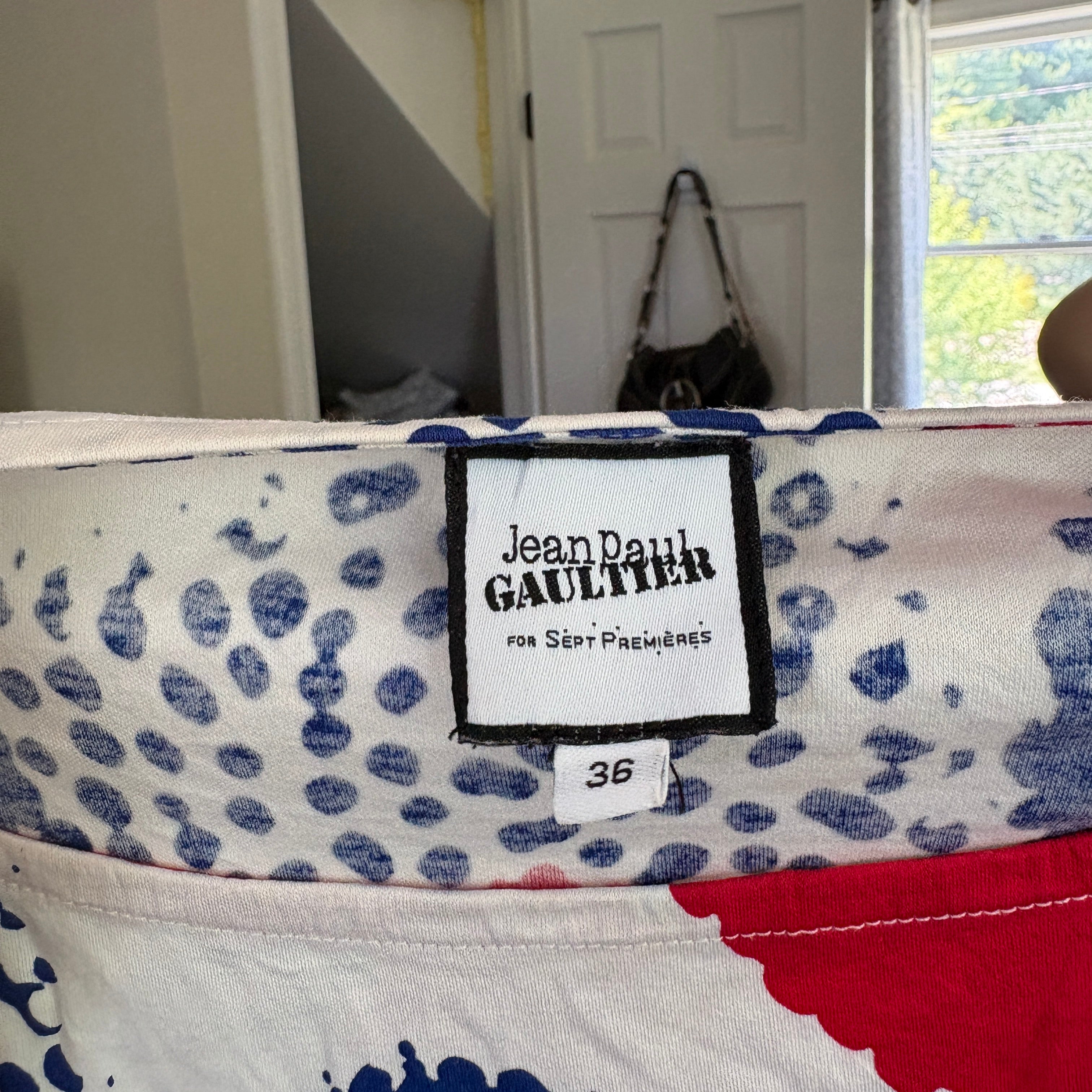 00s Jean Paul Gaultier polka dot top (size M)