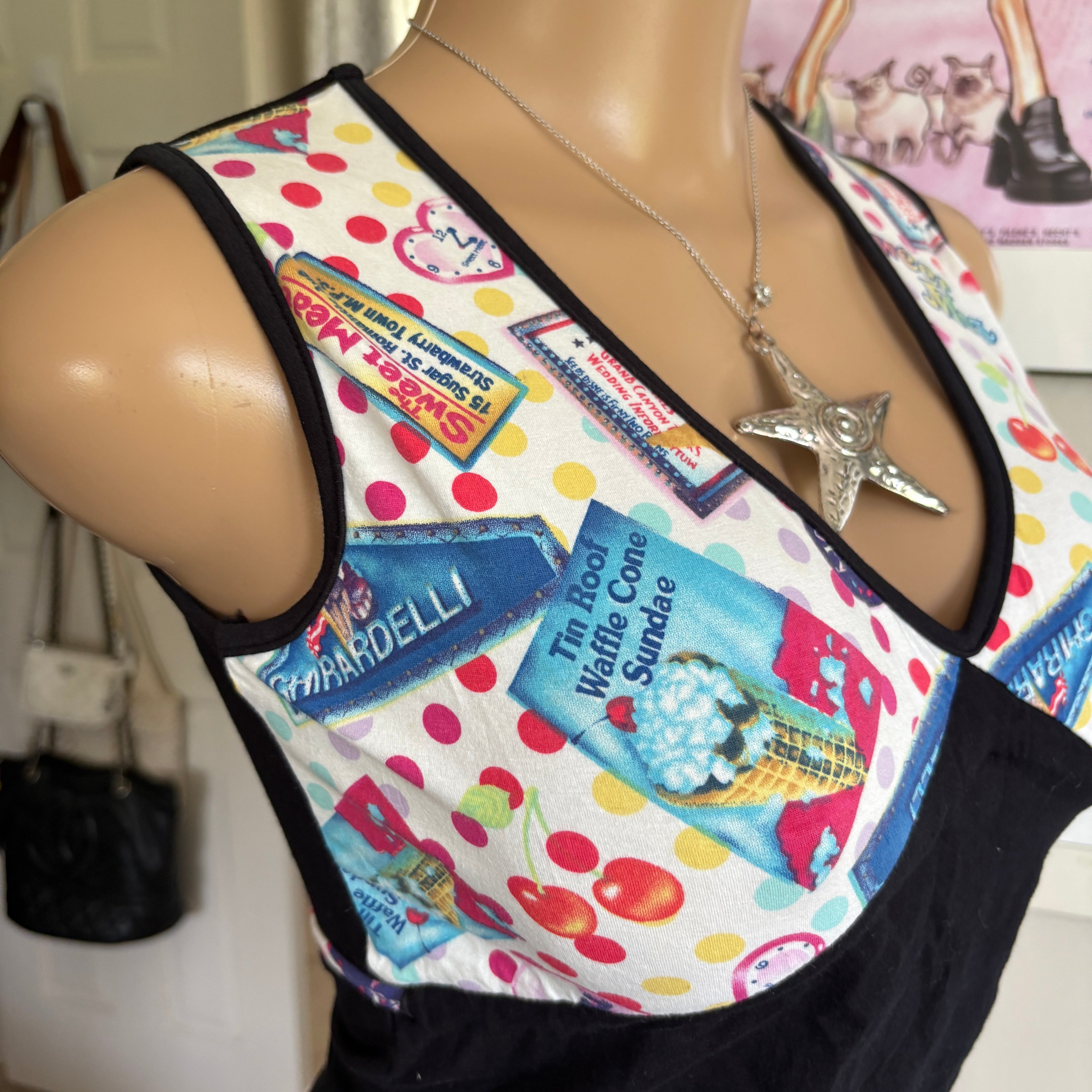 00s Dolce & Gabbana sweet treats top (size S/M)