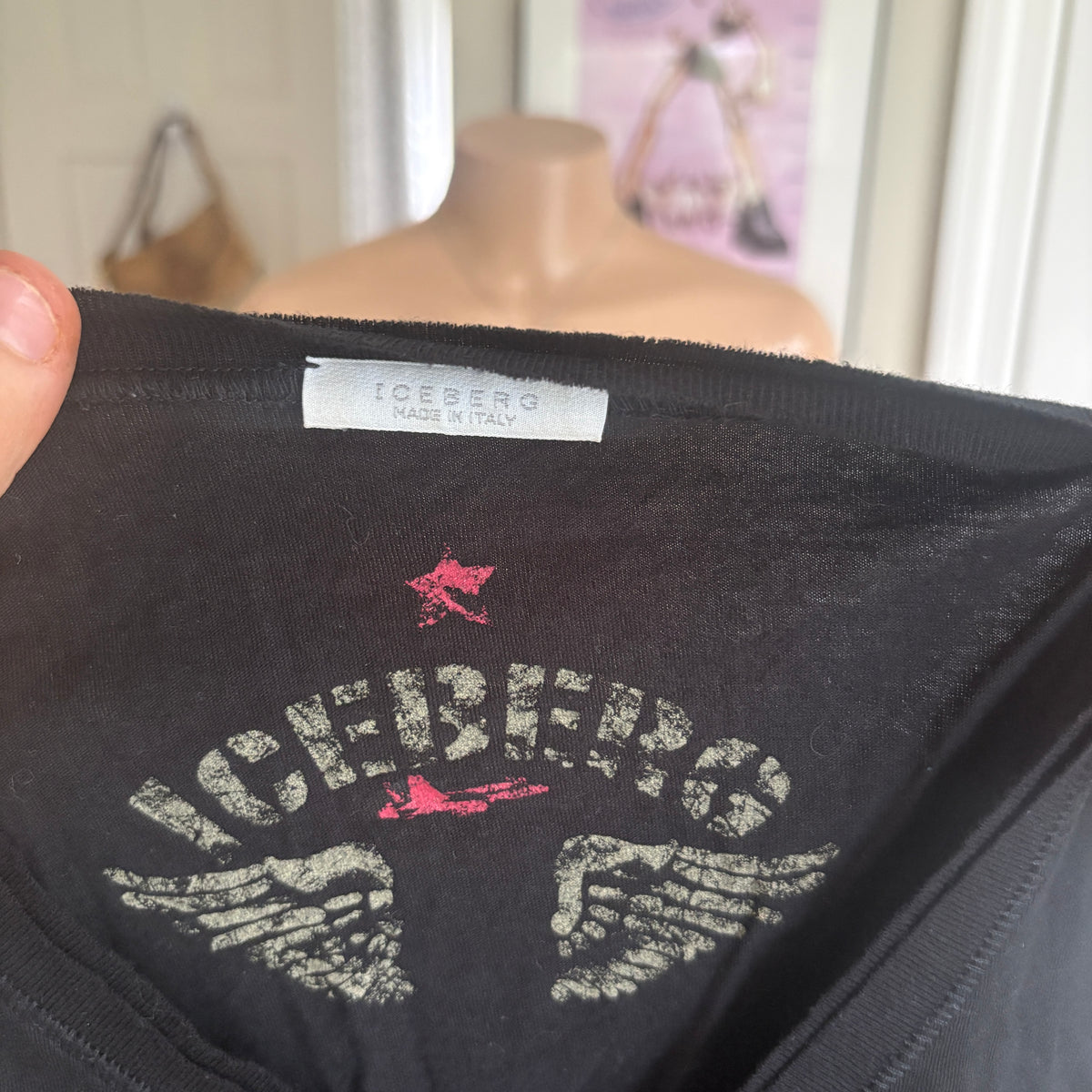 00s Iceberg marilyn monroe graphic t-shirt (size M/L)