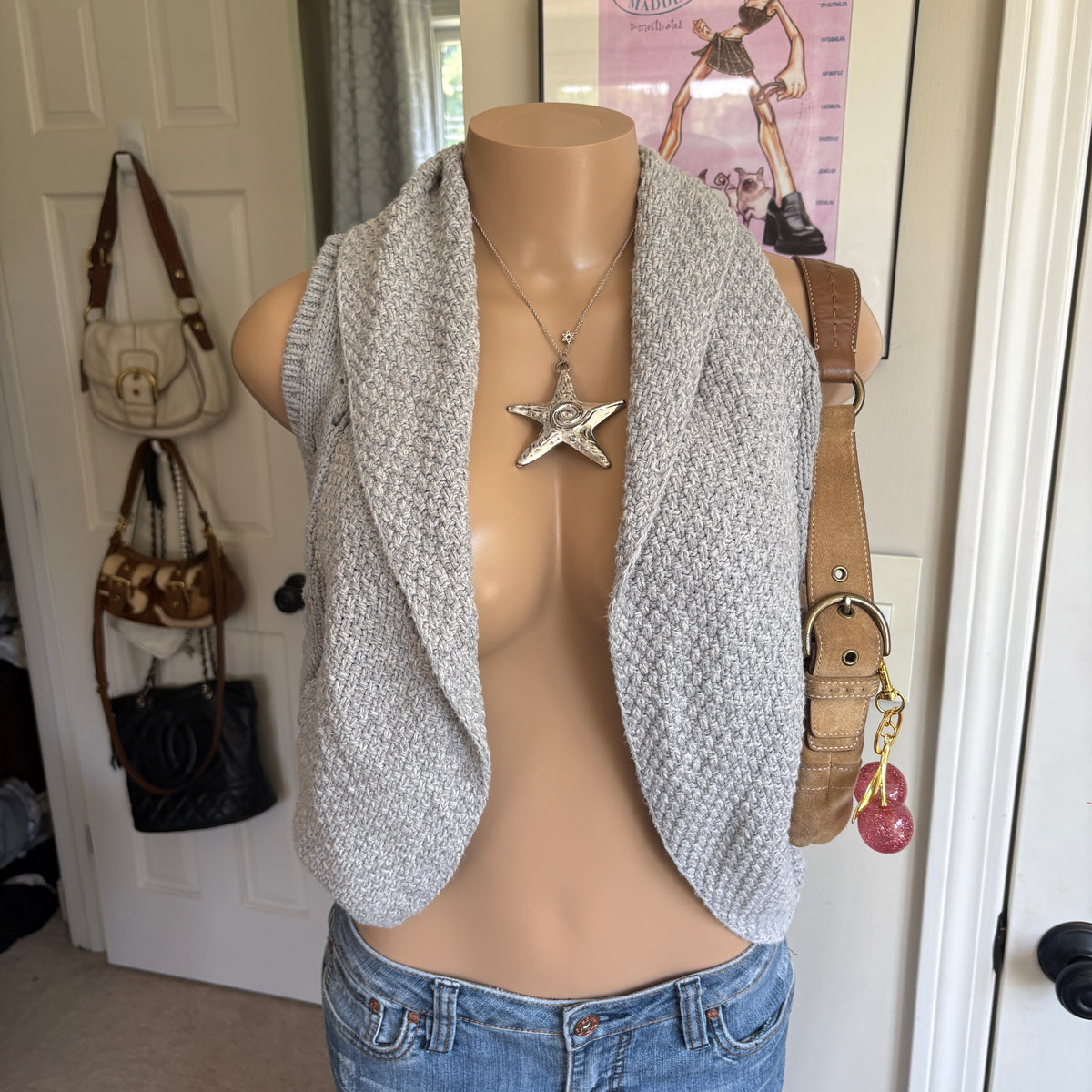 00s Max Studio gray cardigan (size XS)